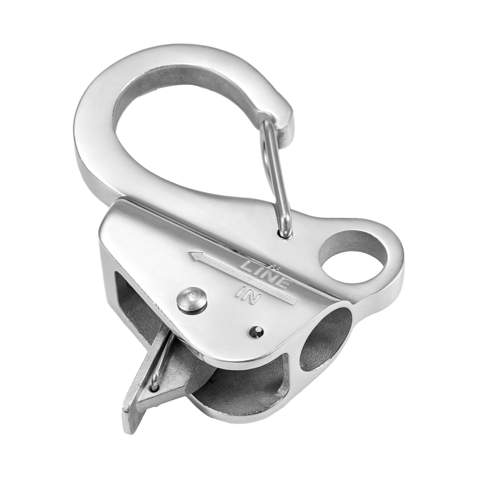 VEVOR Boat Anchor Hook, 304 Stainless Steel Slide Anchor, Knotless Anchor System with Quick Release, Boat Anchor Hook Clips for 3/8" - 5/8" Boat Anchor Rope, Easy to Use, Holds 3700 LBS
