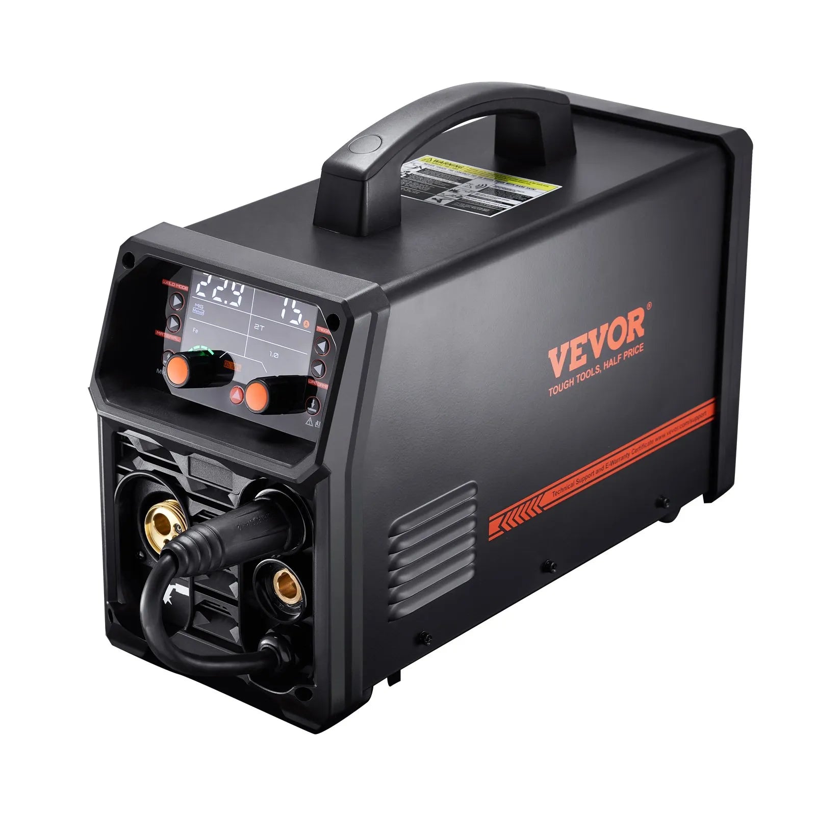 VEVOR MIG Welder 250A Pluse Mig Welding Machine 5-in-1 Synergic Welder Machine