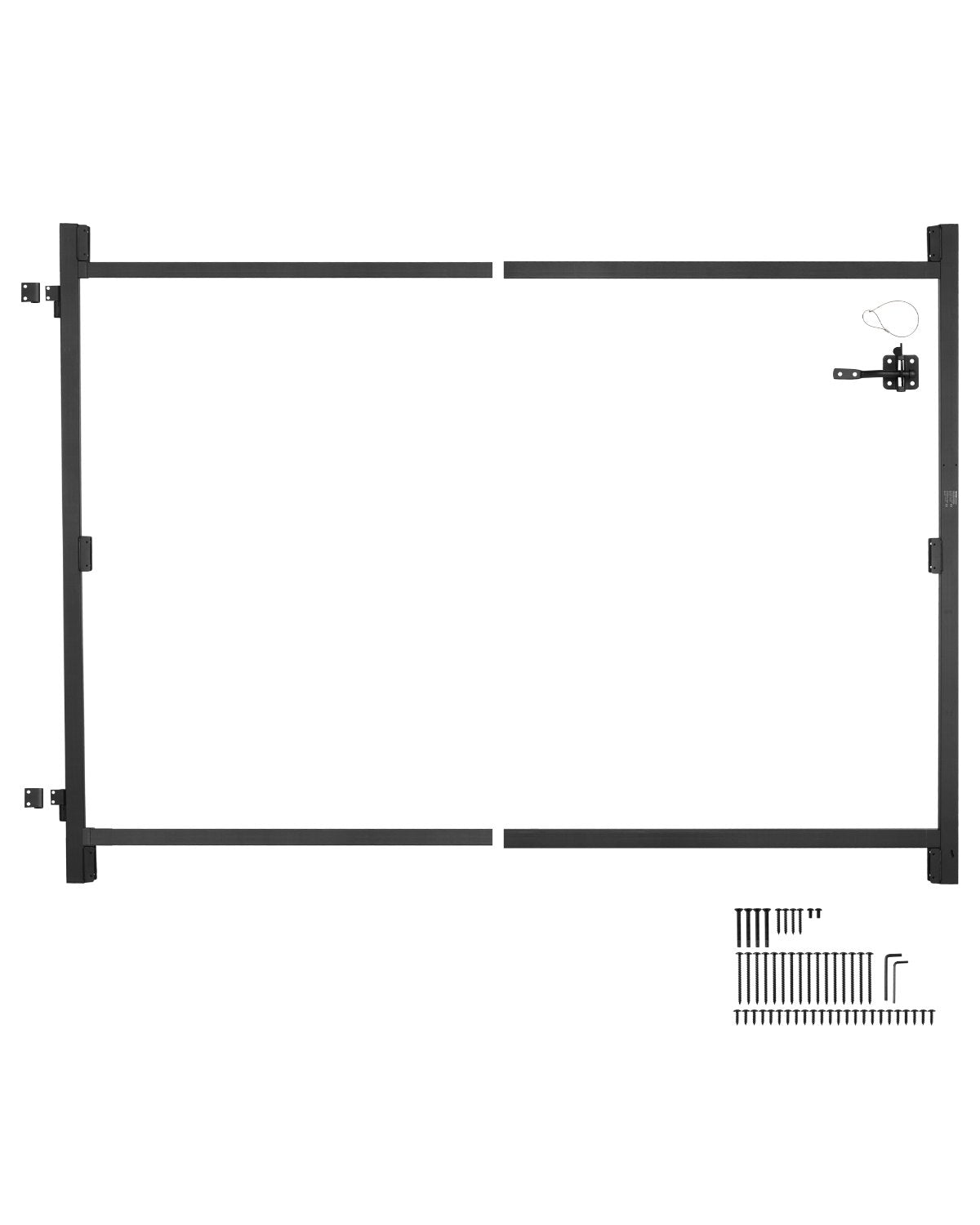 VEVOR Gate Building Kit Fits 36 to 60 in Wide Openings 6 to 7 ft High Fence