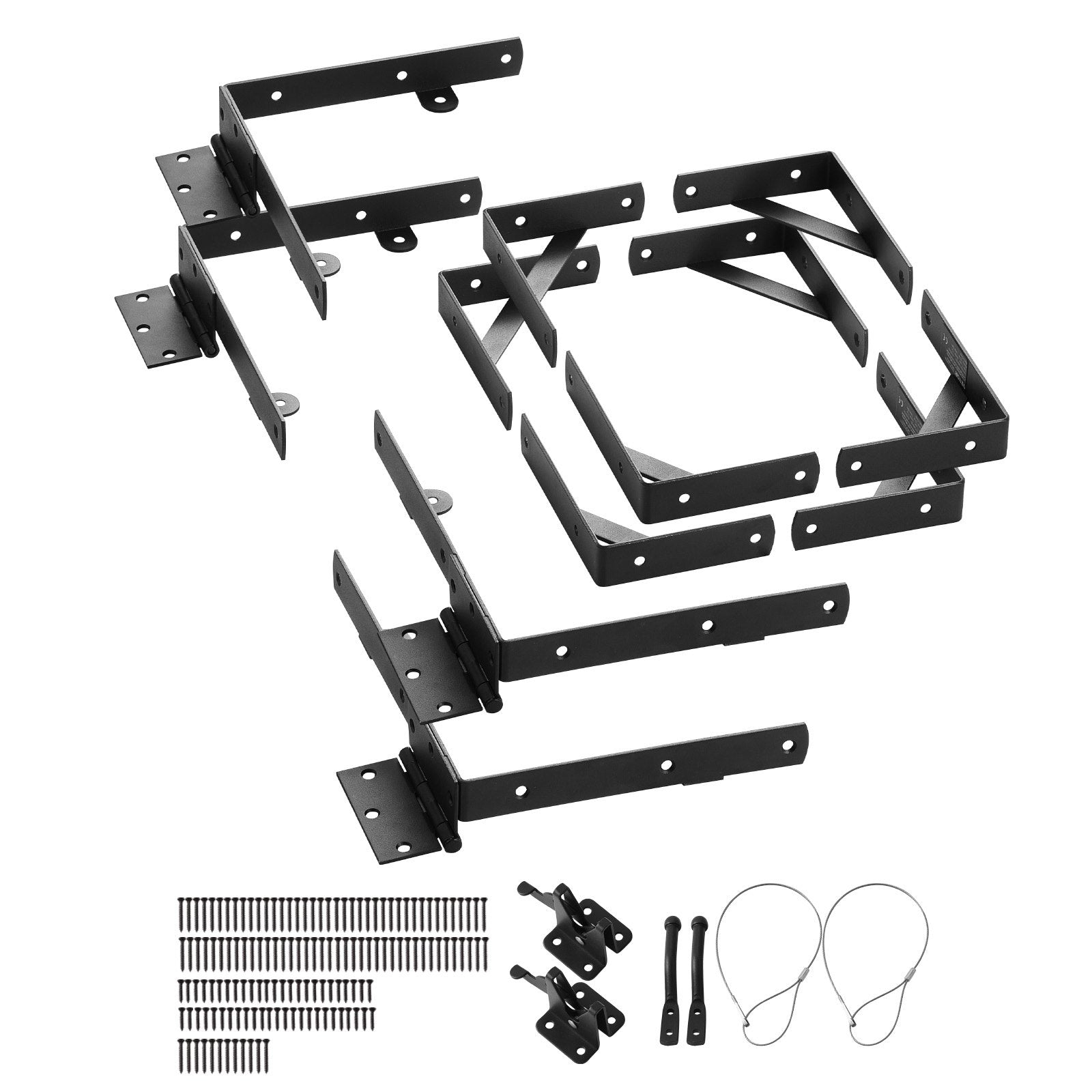 VEVOR Gate Corner Brace Bracket 2 Sets Anti Sag Gate Frame Hardware Kit Black