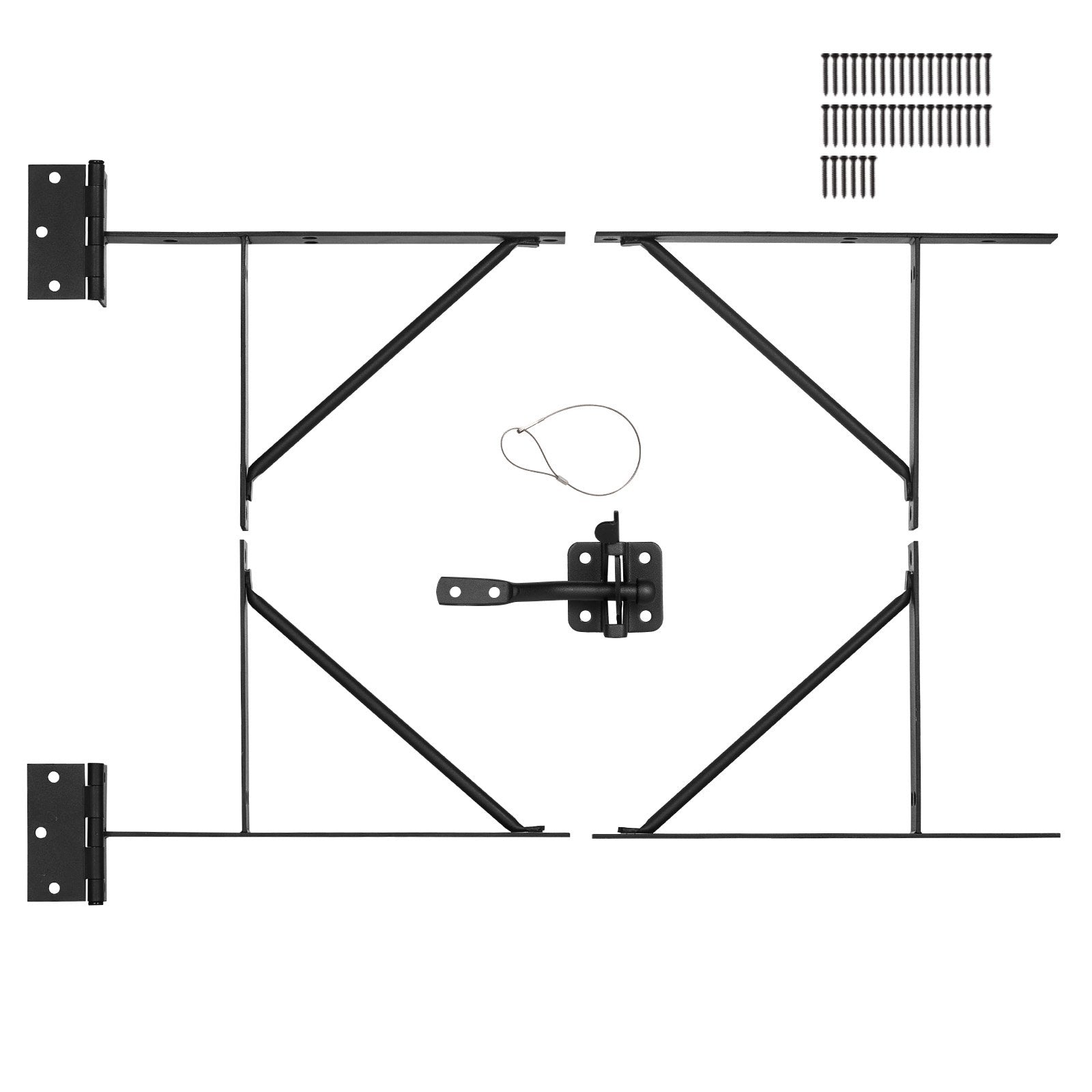 VEVOR Gate Corner Brace Bracket Anti Sag Gate Frame Hardware Kit for Stable Gate