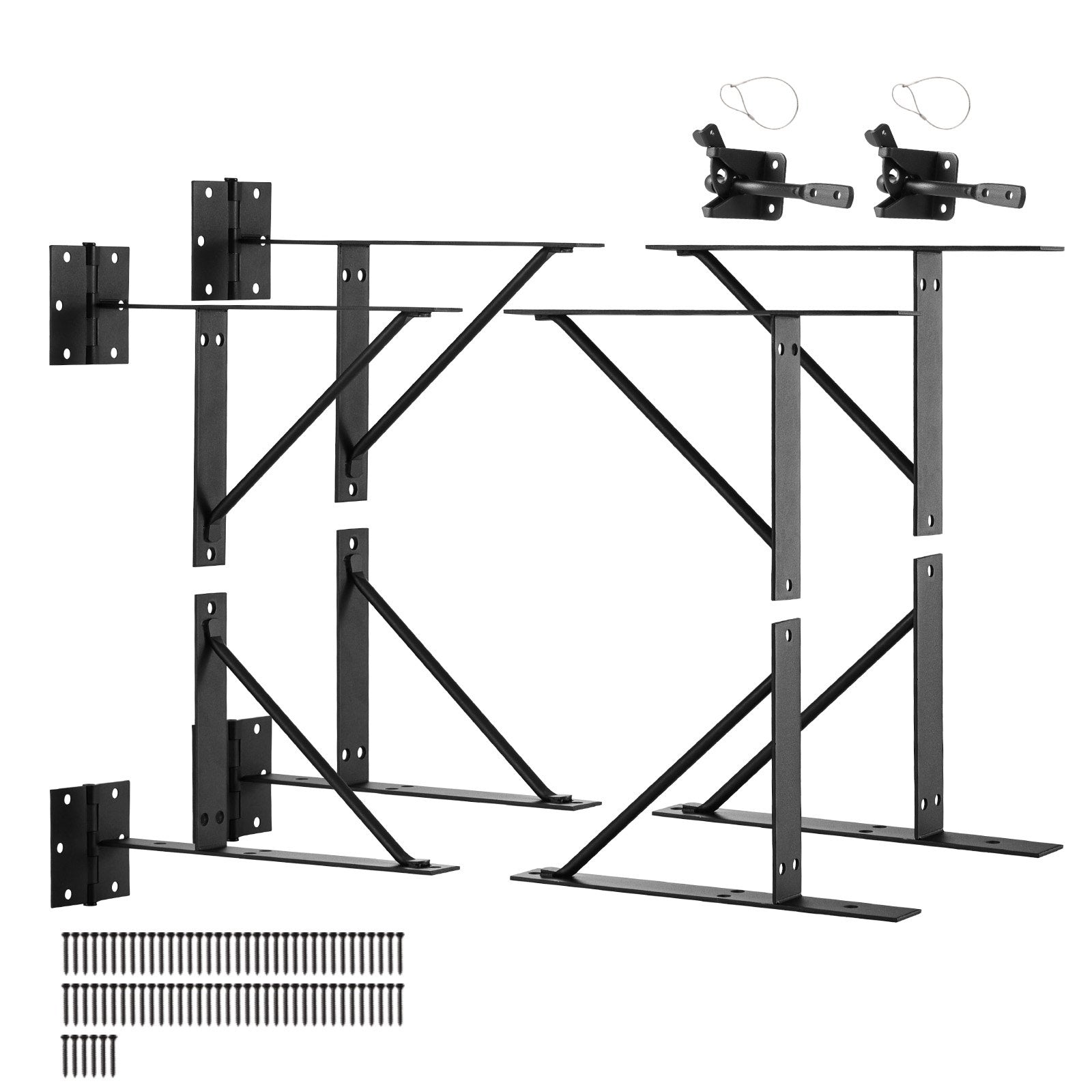 VEVOR Gate Corner Brace Bracket 2 Sets Anti Sag Gate Frame Hardware Kit Iron