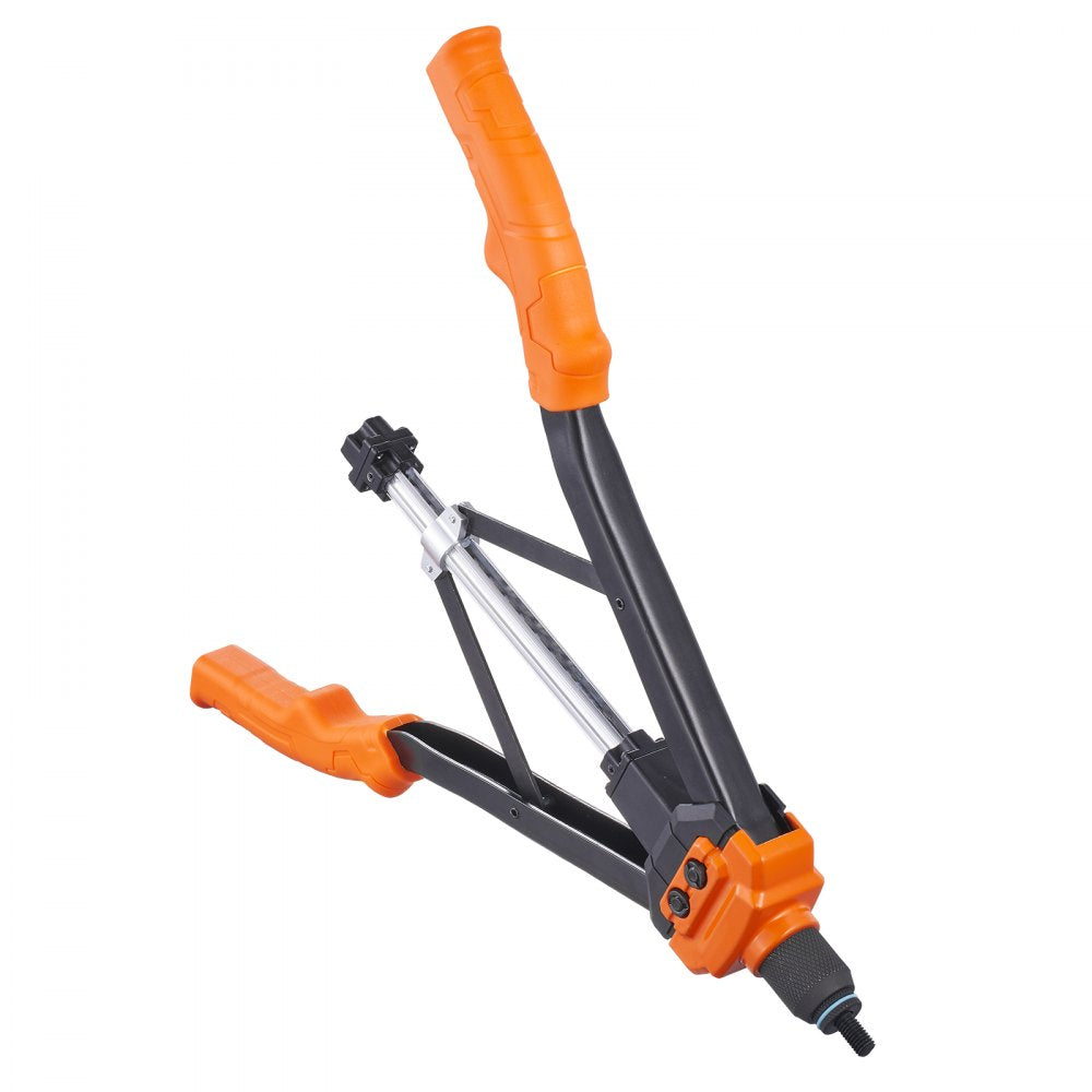 VEVOR Rivet Nut Tool, 16” Rivnut Tool Kit with 13PCS Metric and SAE Mandrels, 186PCS Rivet Nuts, M3, M4, 10-24, M5, M6, 1/4-20, 8-32, 5/16-18, M8, 3/8-16, M10, M12, 1/2-13, Semi-auto Retraction