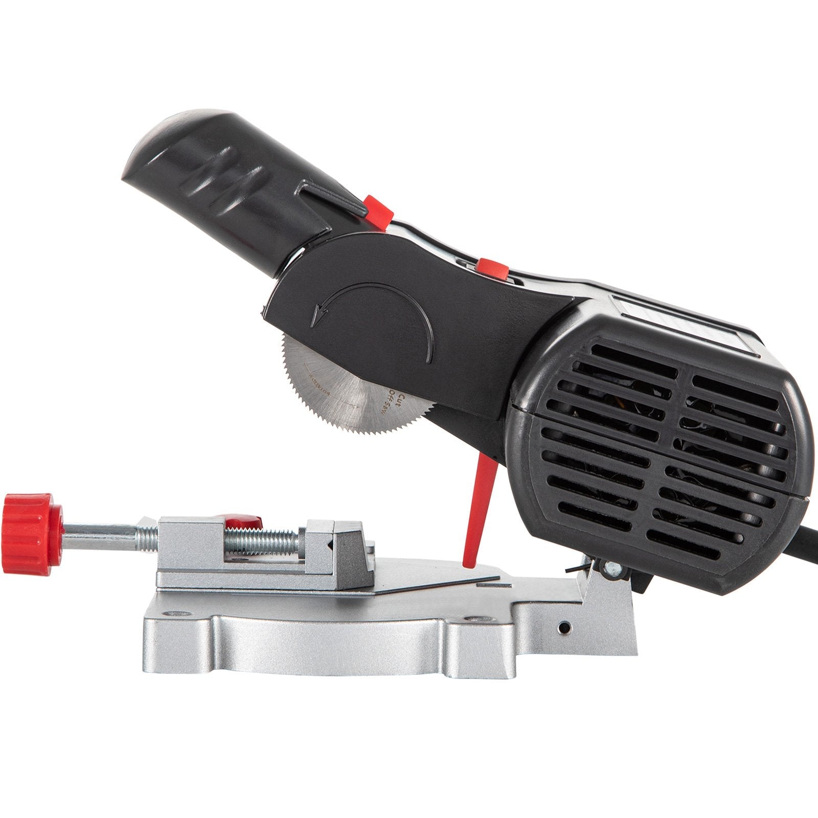 VEVOR Mini Miter Cut-off Chop Saw, Two 2-5/16\" Blade of Steel and Resin with 1/2\" Cutting Depth, 0~45° Benchtop Miter Saw for Copper, Aluminum, Wood, Zinc in Hobby Craft