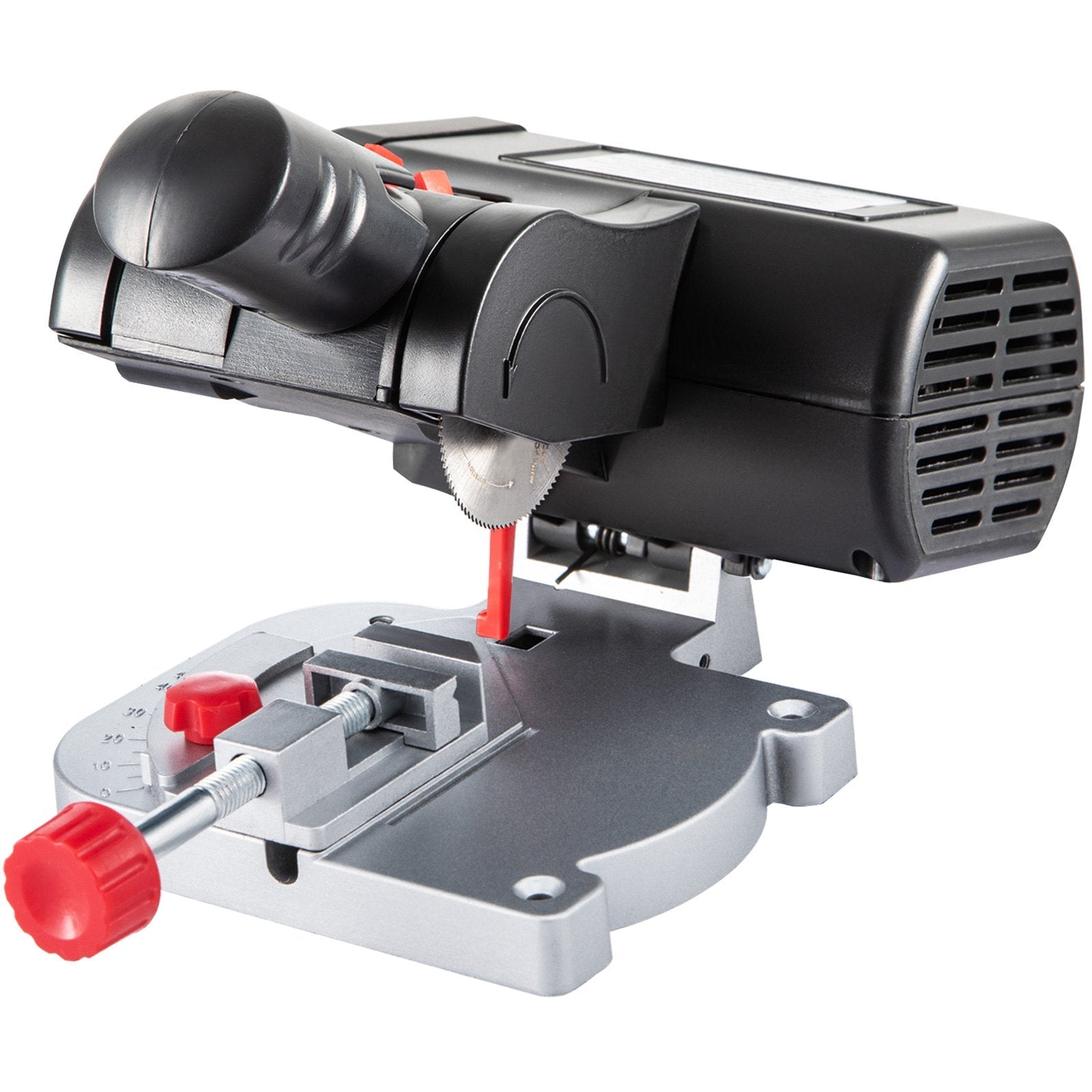 VEVOR Mini Miter Cut-off Chop Saw, Two 2-5/16\" Blade of Steel and Resin with 1/2\" Cutting Depth, 0~45° Benchtop Miter Saw for Copper, Aluminum, Wood, Zinc in Hobby Craft