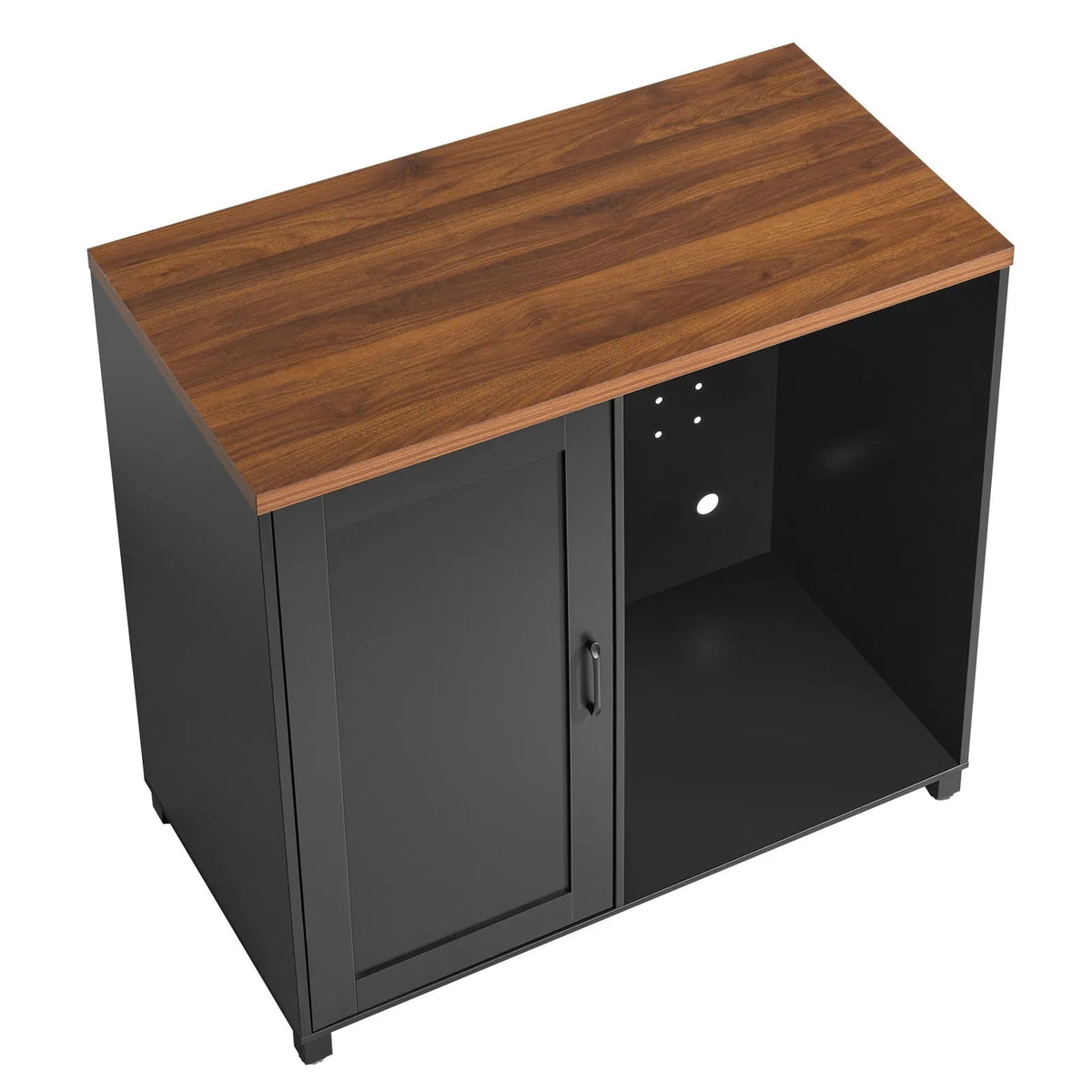 Coffee Bar Cabinet with Mini Fridge Space, Adjustable Shelves & Storage – 39.4-Inch Beverage Station
