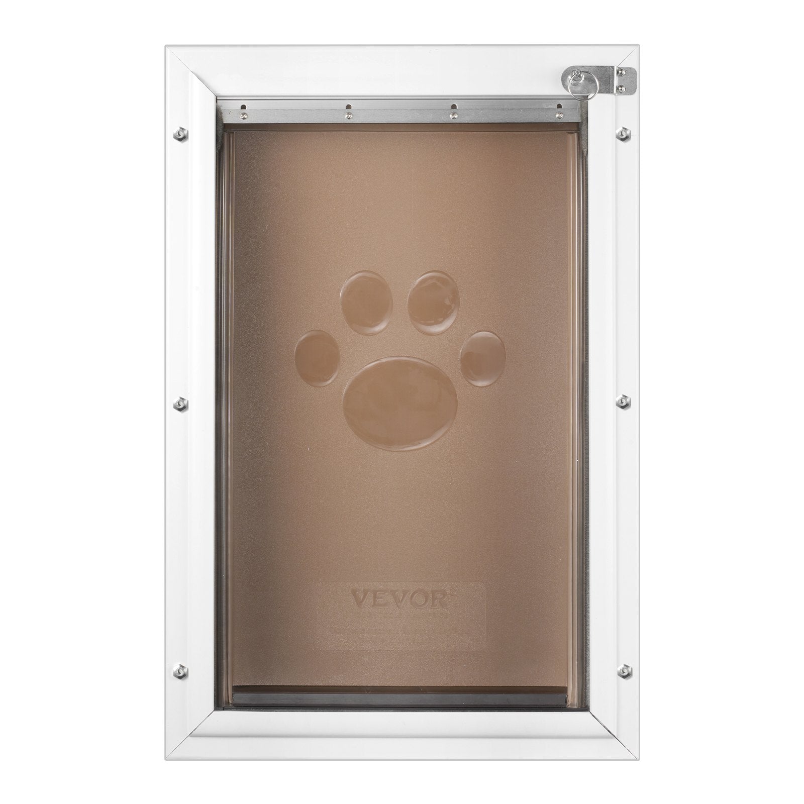 VEVOR Pet Door for Door with Lock and Magnetic Flap System Aluminum Frame M