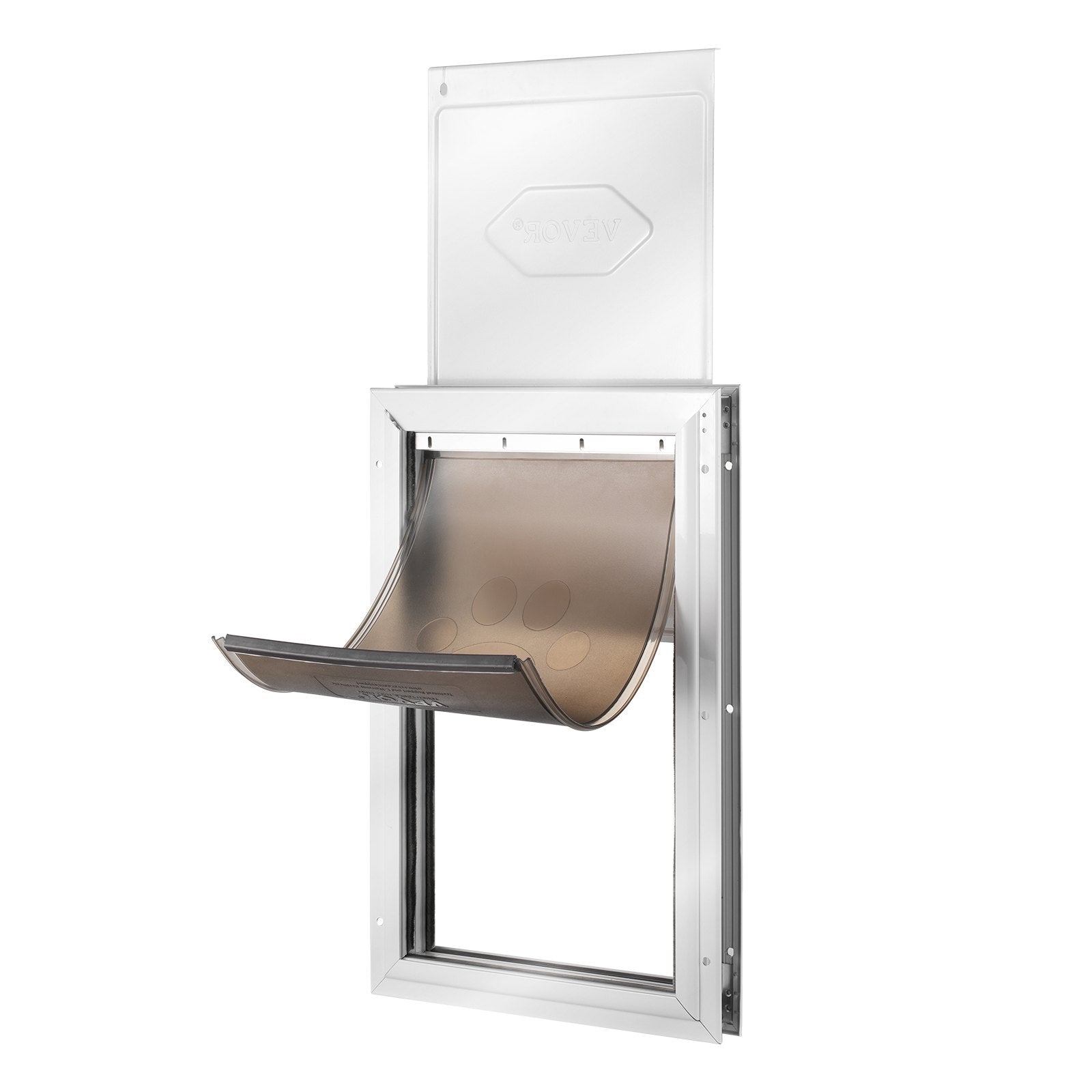 VEVOR Pet Door for Door with Lock and Magnetic Flap System Aluminum Frame M