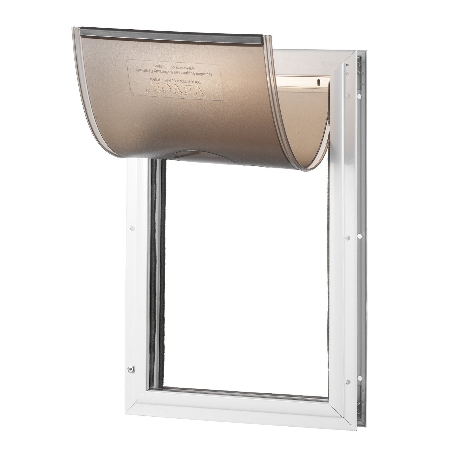 VEVOR Pet Door for Door with Lock and Magnetic Flap System Aluminum Frame XL
