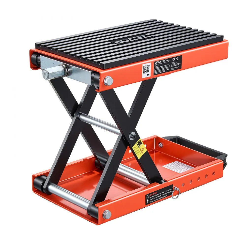 VEVOR Motorcycle Scissor Lift Jack, 1500 lbs Capacity with Lock Pin and Steel Hoist for Touring Motorcycles