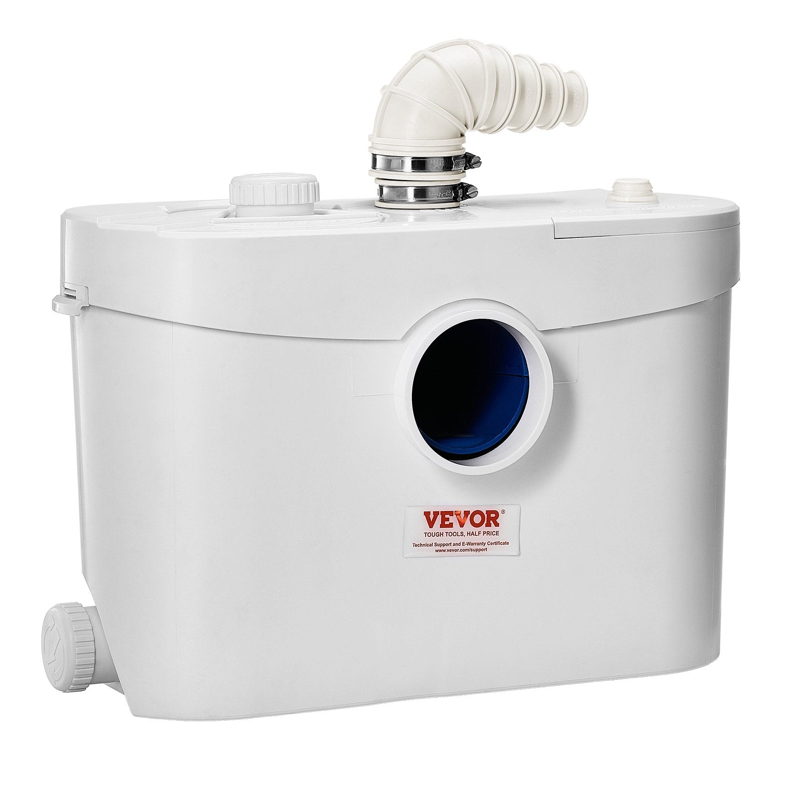 VEVOR Macerator Pump 900W 48 GPM Flow 40 ft Head Lift for Toilet Basement Sink