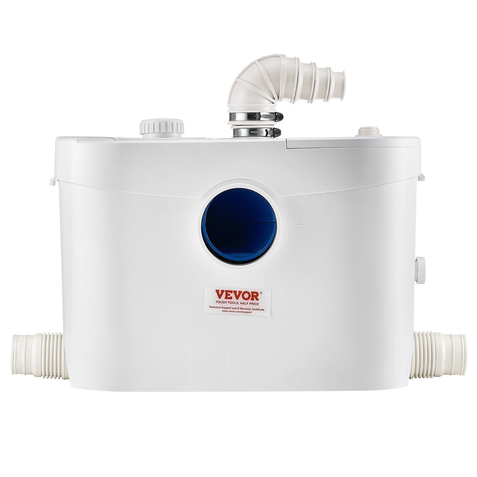 VEVOR Macerator Pump 900W 48 GPM Flow 40 ft Head Lift for Toilet Basement Sink
