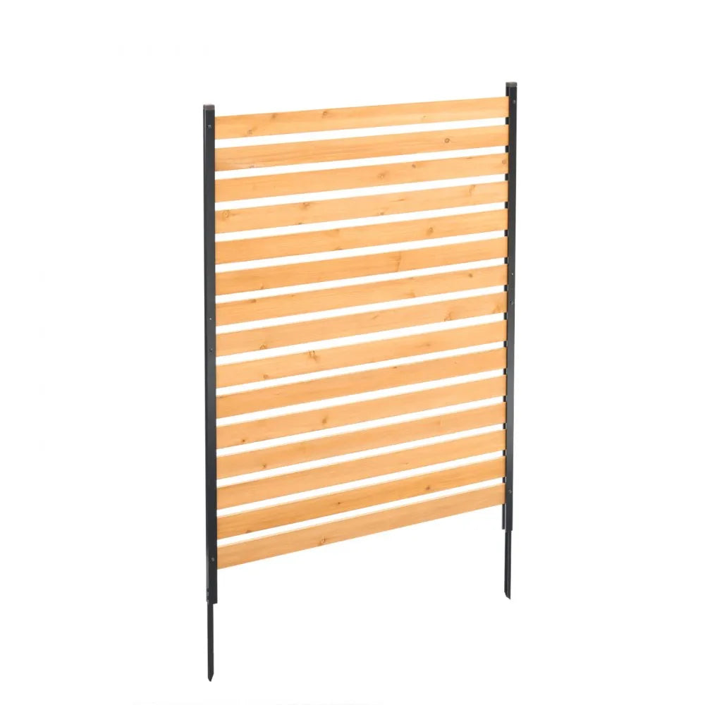 VEVOR Wood Privacy Fence 1 Panel Slatted Air Conditioner Fence 39" W x 61" L
