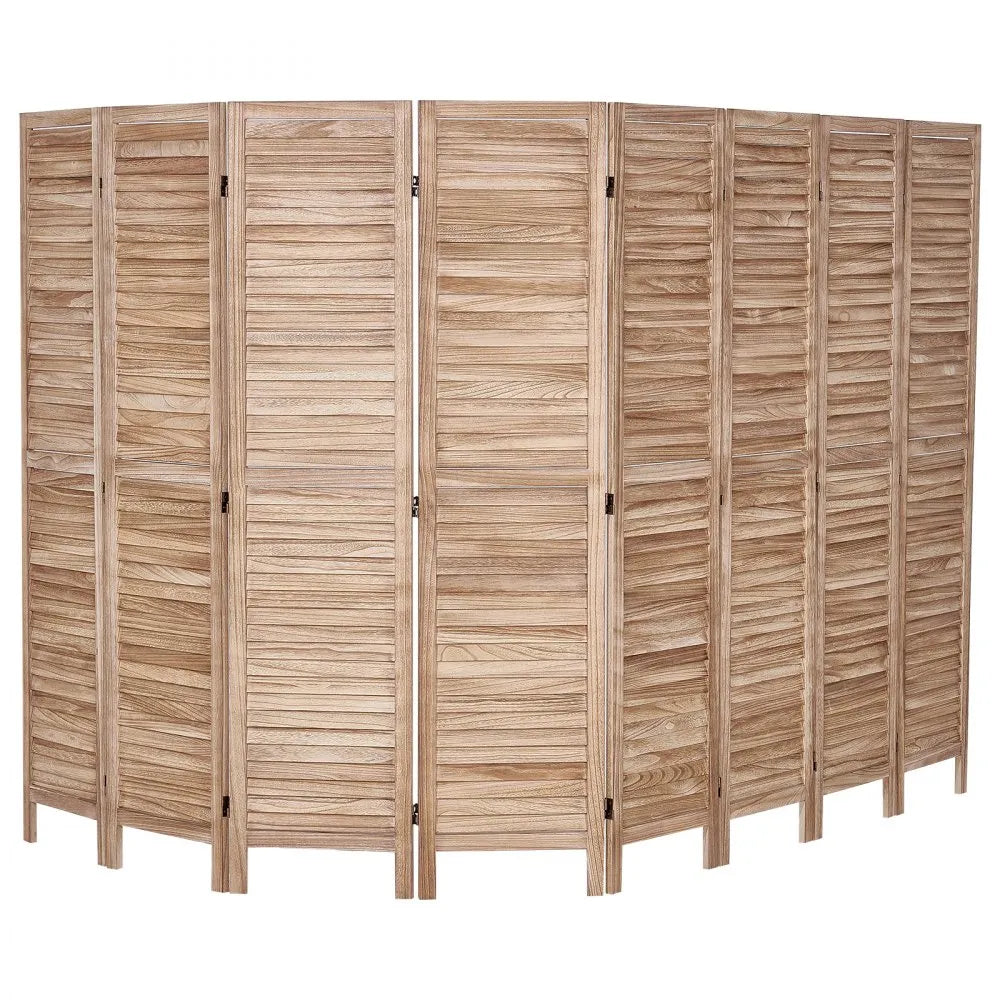 VEVOR Wood Room Divider Wooden Screen 8 Panel for Room Separation Home Office