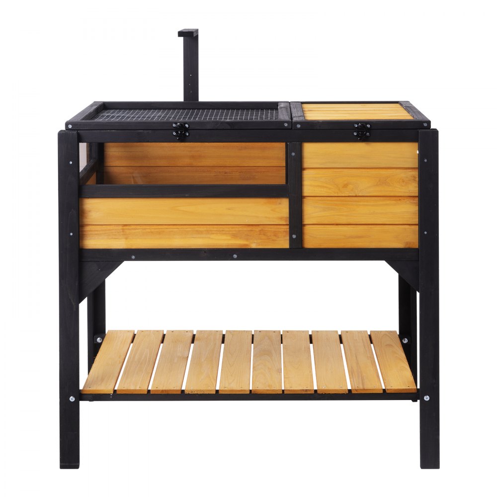 VEVOR Wooden Tortoise House Tortoise Habitat Indoor & Outdoor for Lizards Snakes