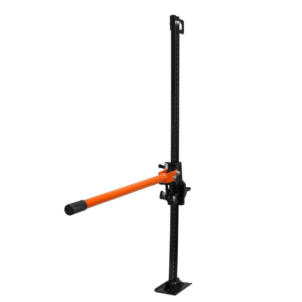 VEVOR High Lift Farm Jack, 48" Utility Farm Jack, 7000 lbs Capacity Ratcheting Off Road Utility Jack, Heavy-Duty Farm Jack for Tractor, Truck, SUV, Bumper Lift, Orange