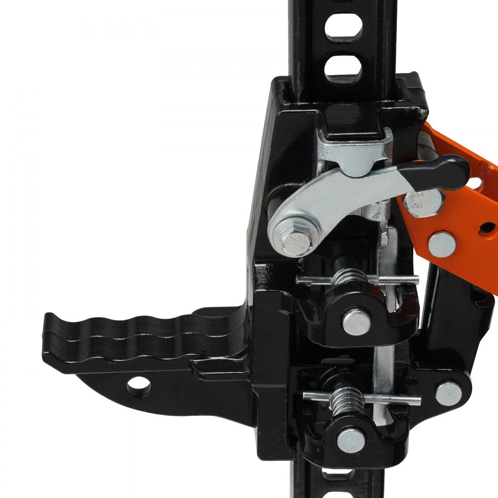 VEVOR High Lift Farm Jack, 48" Utility Farm Jack, 7000 lbs Capacity Ratcheting Off Road Utility Jack, Heavy-Duty Farm Jack for Tractor, Truck, SUV, Bumper Lift, Orange