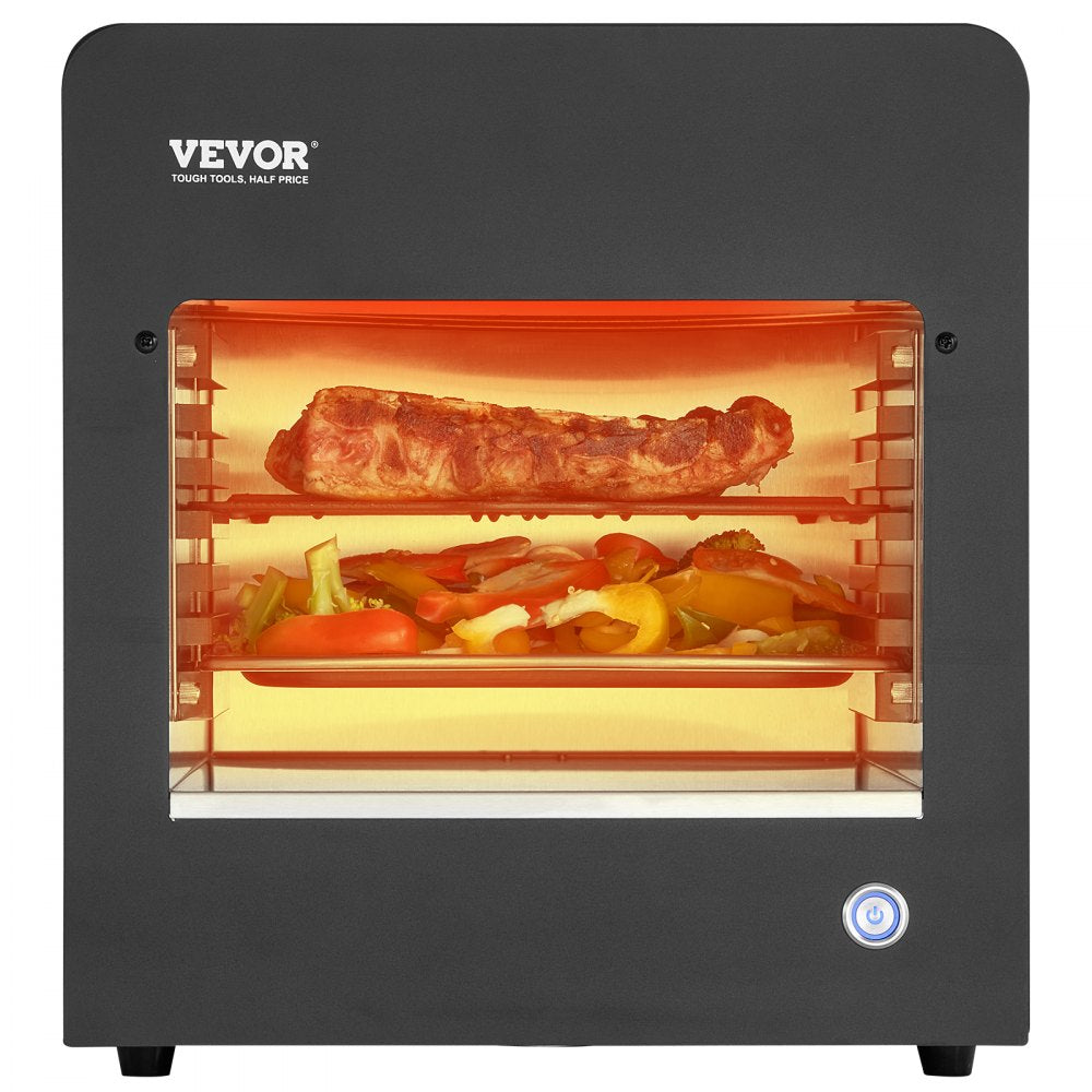 VEVOR Electric Steak Grill 1800W Smokeless Infrared Broiler Stainless Steel Home