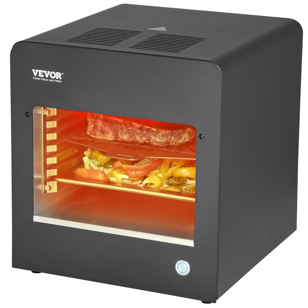 VEVOR Electric Steak Grill 1800W Smokeless Infrared Broiler Stainless Steel Home