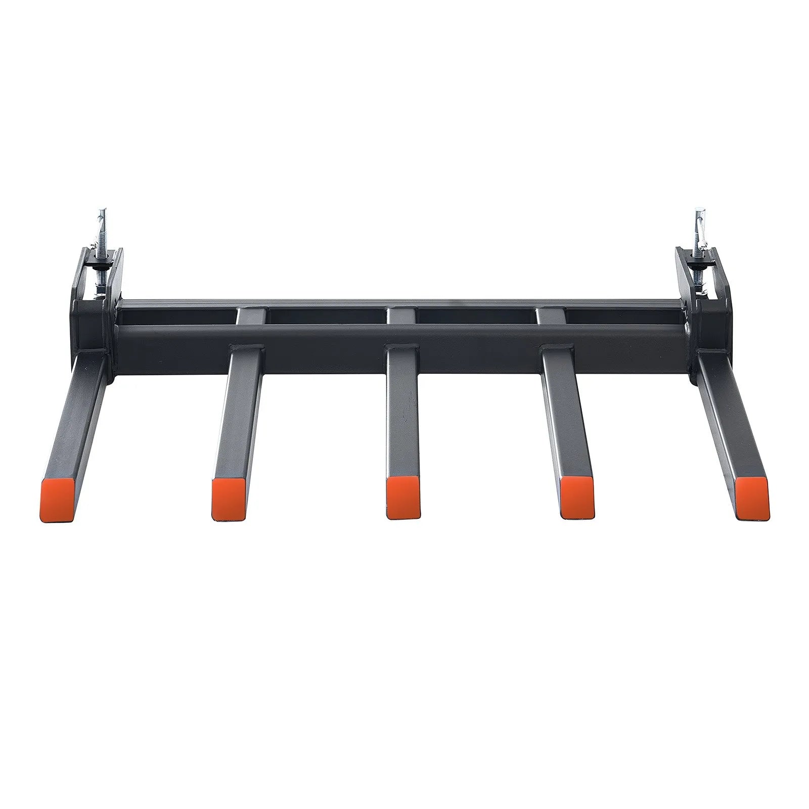 VEVOR Clamp on Debris Forks to 48" Bucket, 2600 lbs Capacity Heavy Duty Clamp on Pallet Forks Bucket Attachments, Fit for Loader Bucket Skidsteer Tractor to Clean up Fallen Limbs Debris or Yard Wwaste