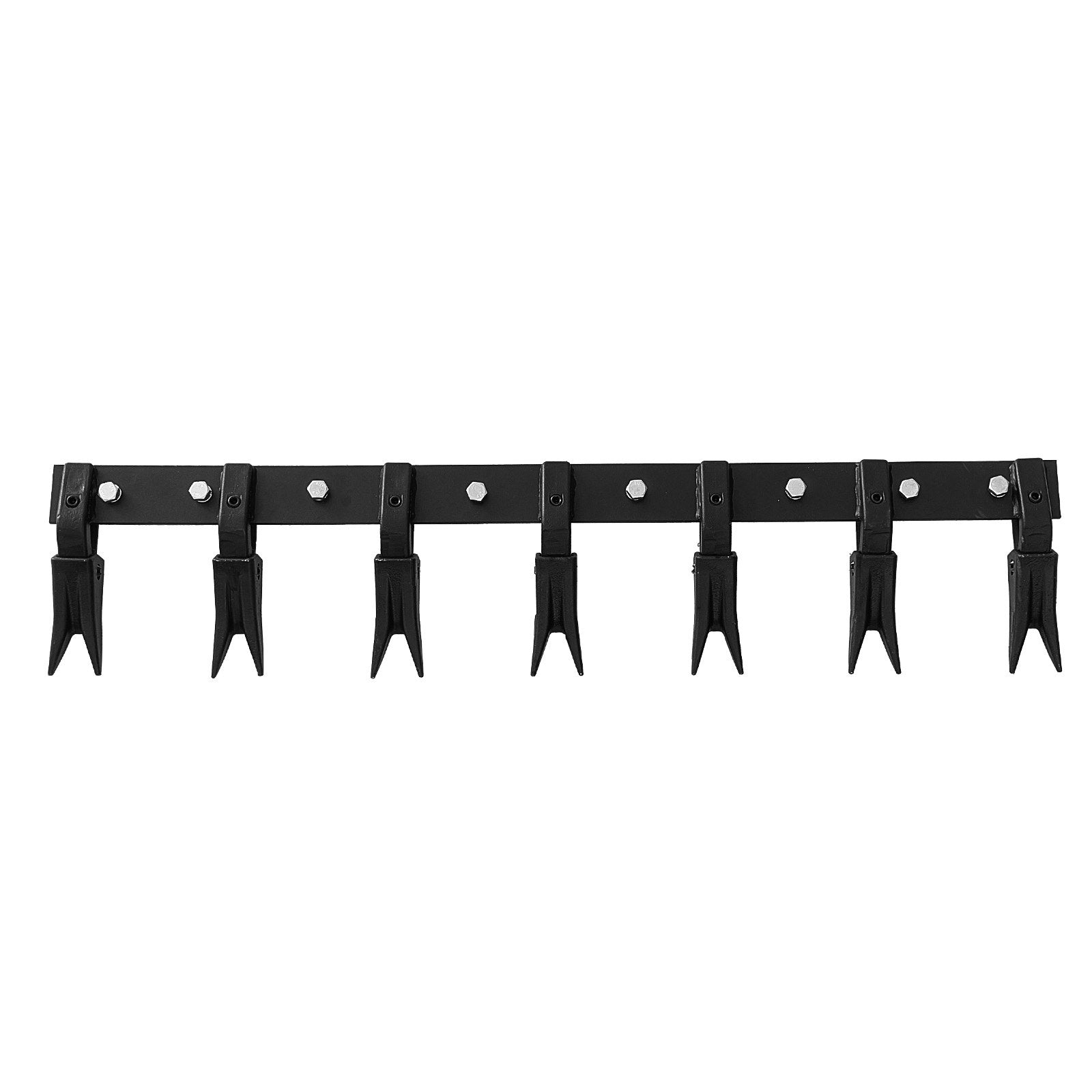 VEVOR Bucket Tooth Bar, 53'', Heavy Duty Tractor Bucket Teeth Bar for Sub-Compact Tractor Loader, 4560 lbs Load-Bearing Capacity, Fits Bucket Cutting Edges Sized 1/2" or Less with No Drilling Required