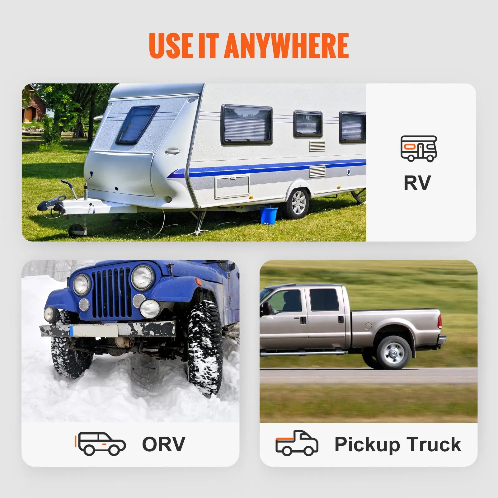 VEVOR Tow Bar, 5500 lbs Towing Capacity with Chains, Powder-Coating Alloy Steel Bumper-Mounted Universal Towing Bar, Coupler Fits 2-Inch Ball Hitch, 39.4-Inch Opening Width, for RV Car Trailer Truck