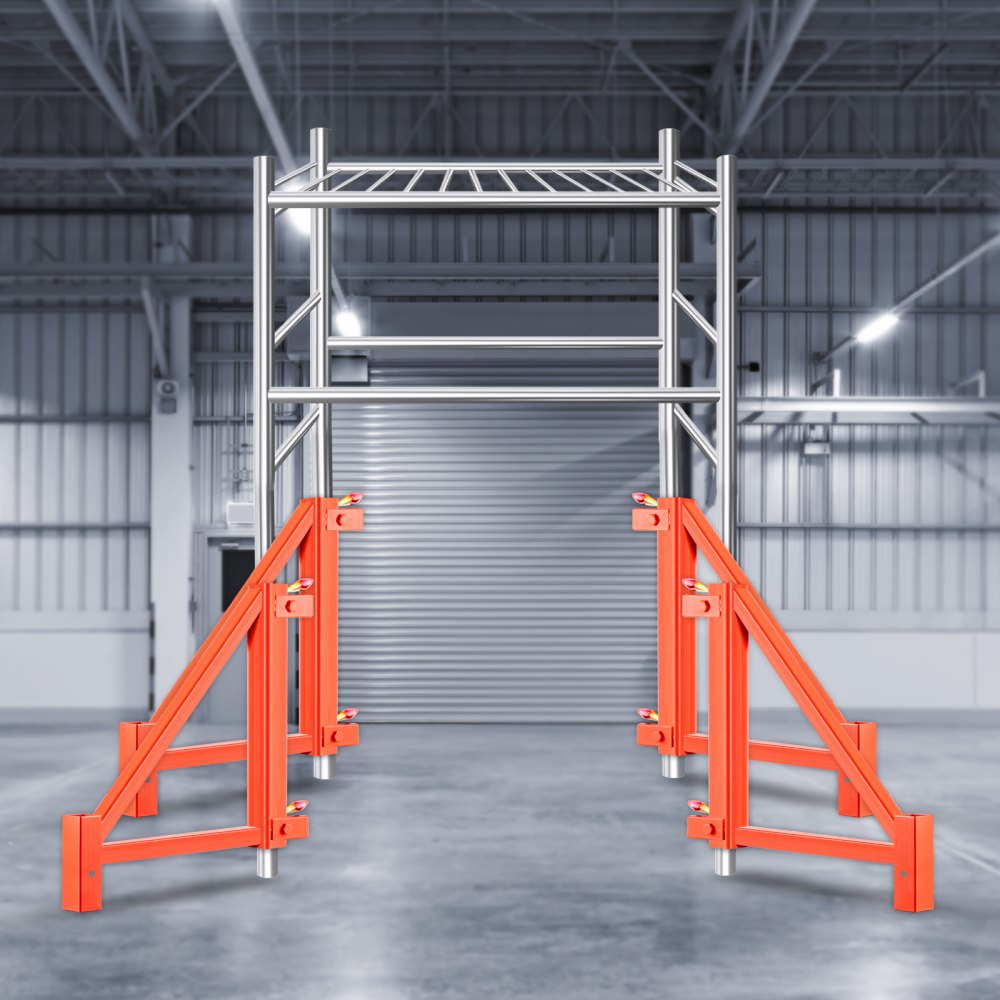 VEVOR Scaffold Outrigger, 18" x 18" x 24" Scaffolding Outriggers, 4 Pieces Outriggers for Scaffolding w/ Locking Pins for Home Improvement Projects Like Painting, Patching Drywall or Cleaning Windows