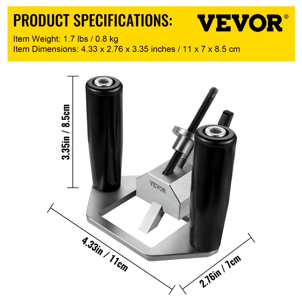 VEVOR Router Plane, Easy Adjustable Blade Hand Planer, Comfortable Bakelite Handle, Stainless Steel Wood Shaver w/ Depth Stop, High Configuration Handheld Woodworking Tool for DIY Carpentry Industry
