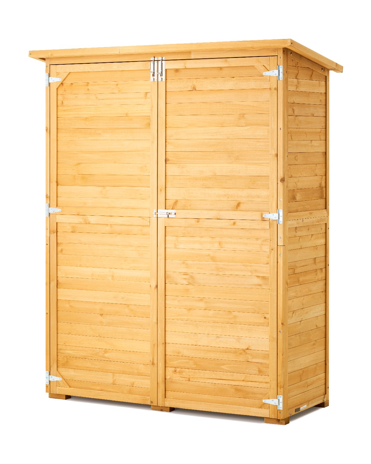 VEVOR Outdoor Wooden Storage Shed Waterproof Garden Tool Shed 55x67.5 inch