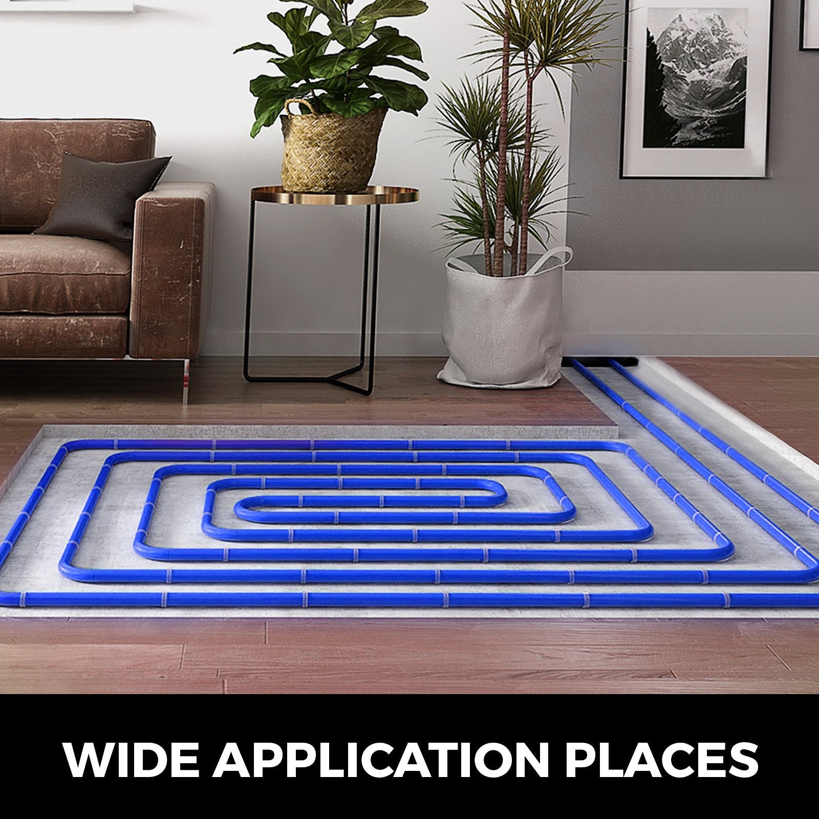 VEVOR 3/4" PEX Tubing 500Ft Non-Barrier PEX Pipe Red Pex-b Tube Coil for Hot and Cold Water Plumbing Open Loop Radiant Floor Heating System PEX Tubing (3/4" Non-Barrier, 500Ft/Blue)