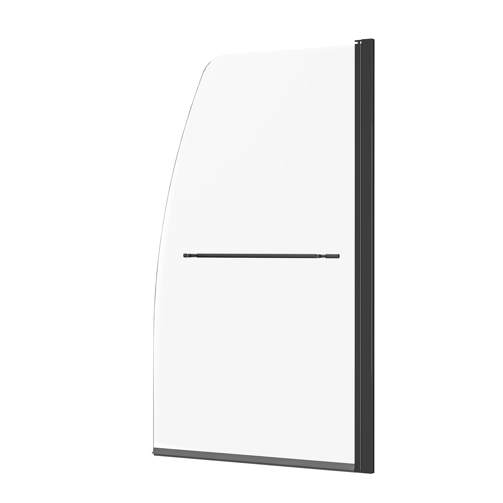 PFYGM34W58HIEJRITV0 VEVOR Frameless Bathtub Shower Door 34 in. W x 55 in. H 180° Rotatable Door