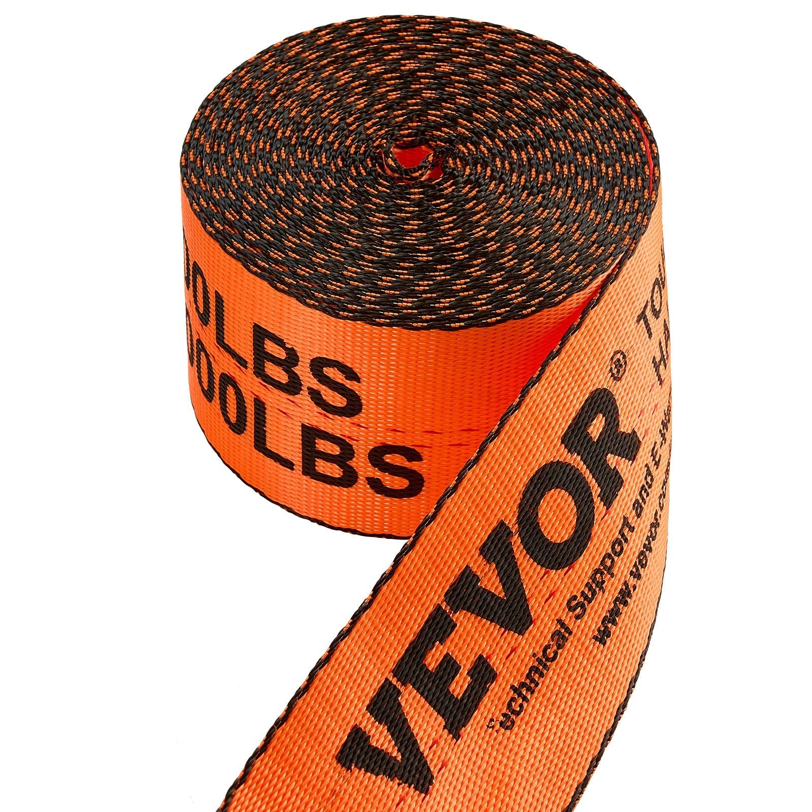 VEVOR Winch Straps Truck Straps 4 in x 30 ft with Flat Hook for Towing 10 Pack