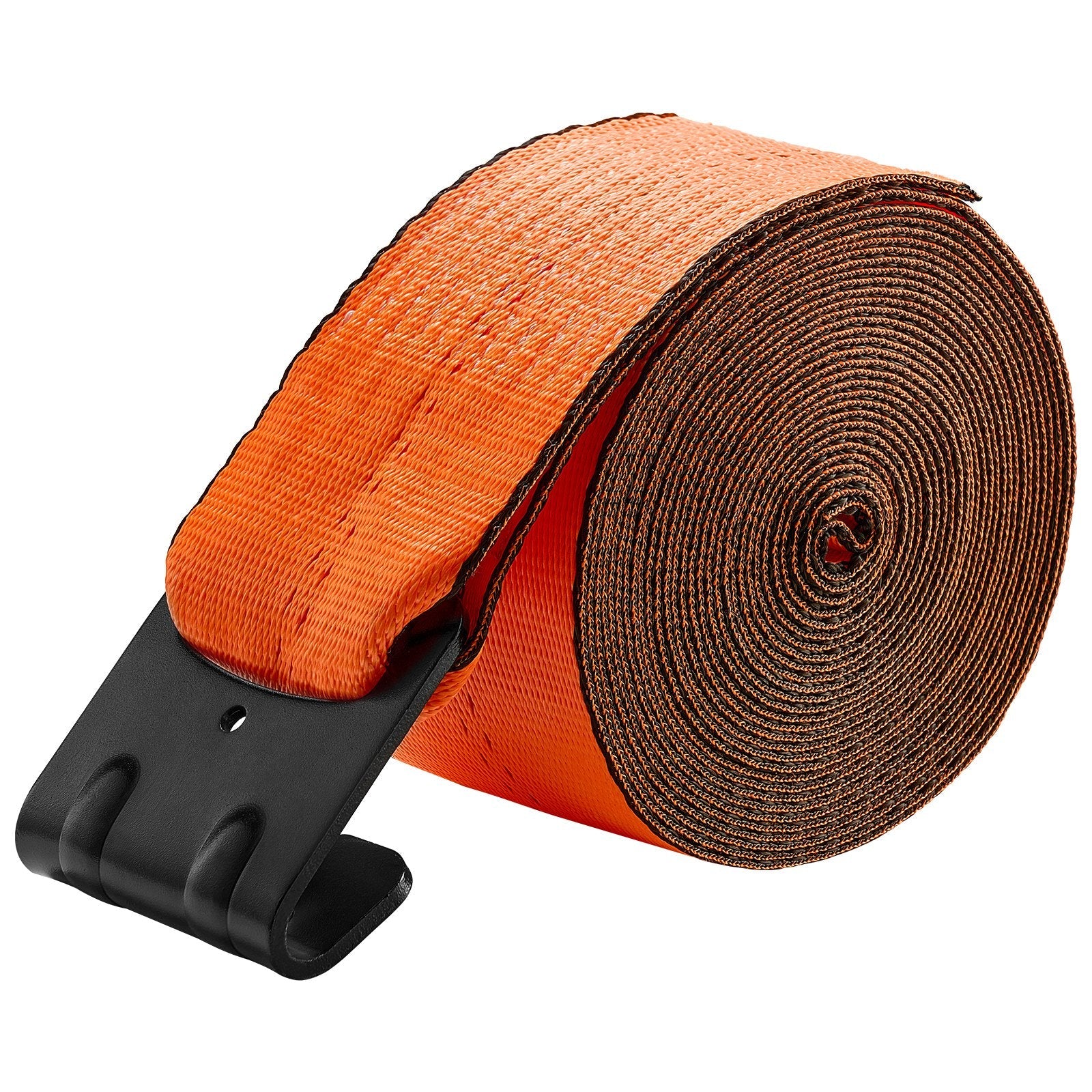 VEVOR Winch Straps Truck Straps 4 in x 30 ft with Flat Hook for Towing 10 Pack
