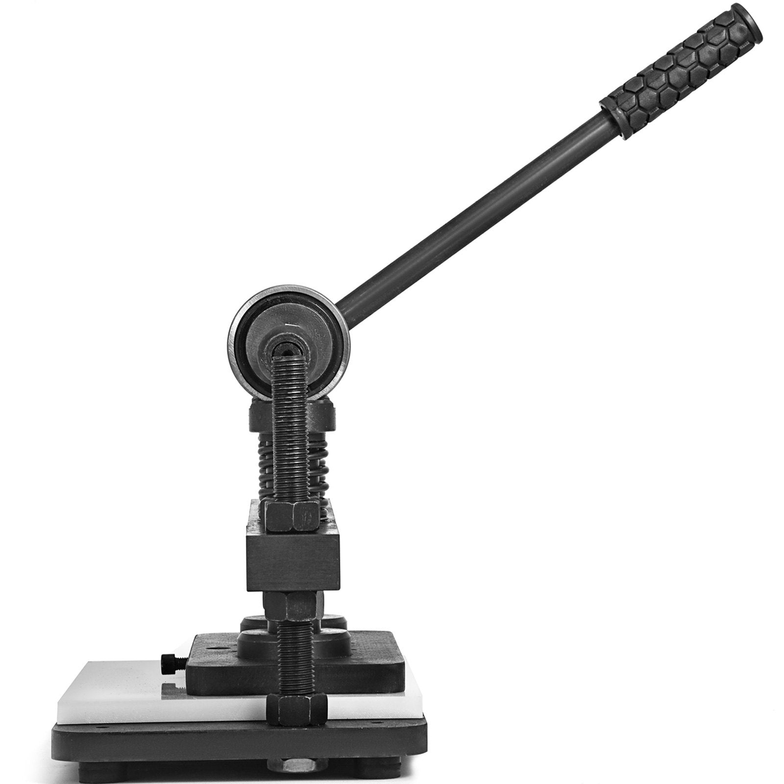 VEVOR Leather Cutting Machine Double Guiding Shaft Leather Embossing Machine with 260x120mm Upper Platen Max 10 mm Leather Die Cutter Suitable for Photo Paper PVC/EVA Sheet, Black