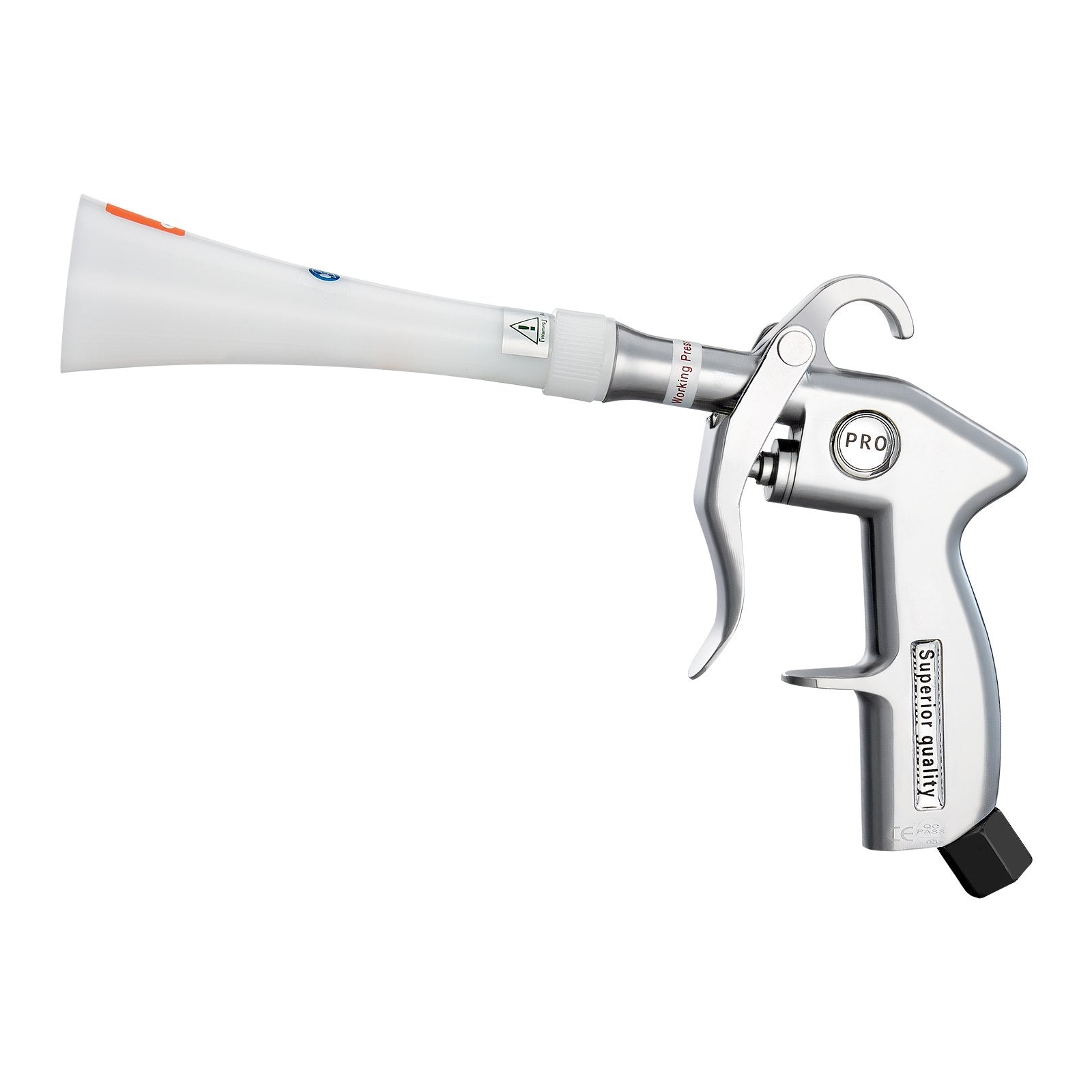 VEVOR Car Cleaning Gun 6-9.2 Bar High-Pressure Air Blow Gun 2 Nozzles Blast Dust