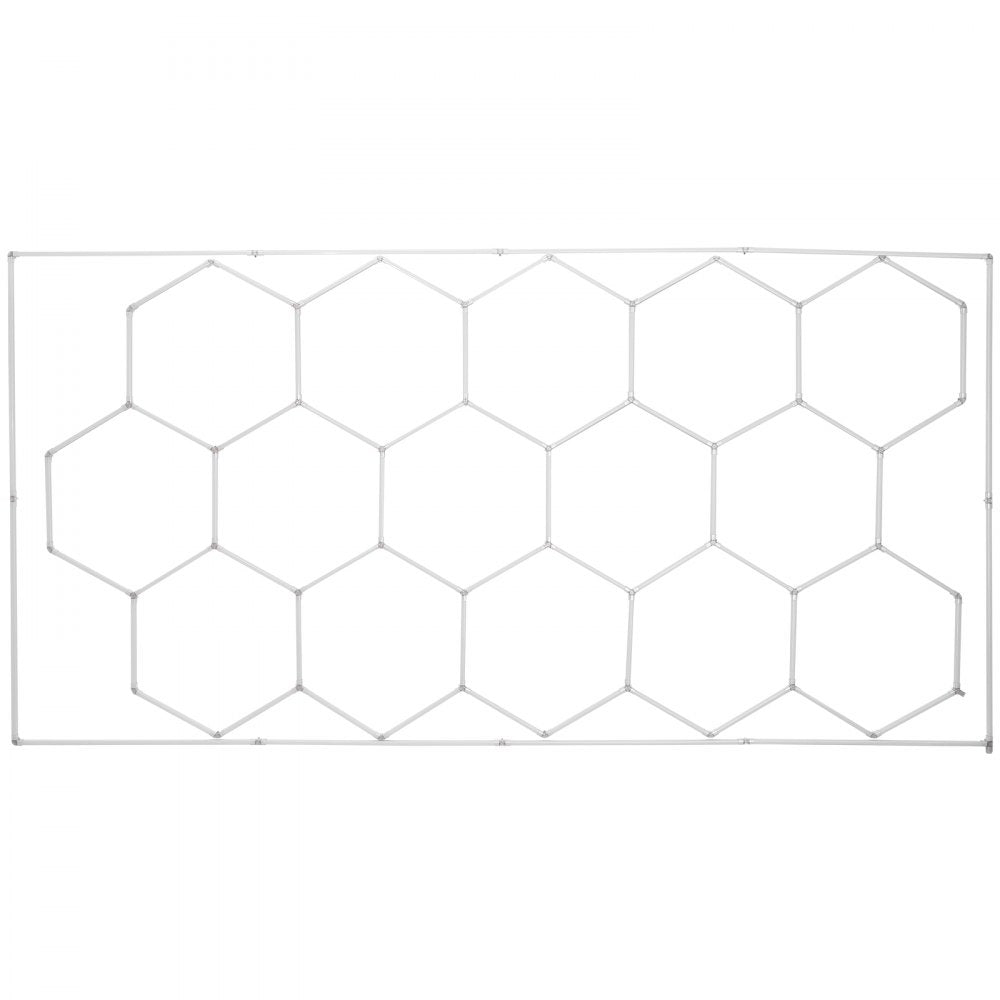 VEVOR Hexagon Garage Lights 66300LM 15 Grids Honeycomb LED Shop Ceiling Light