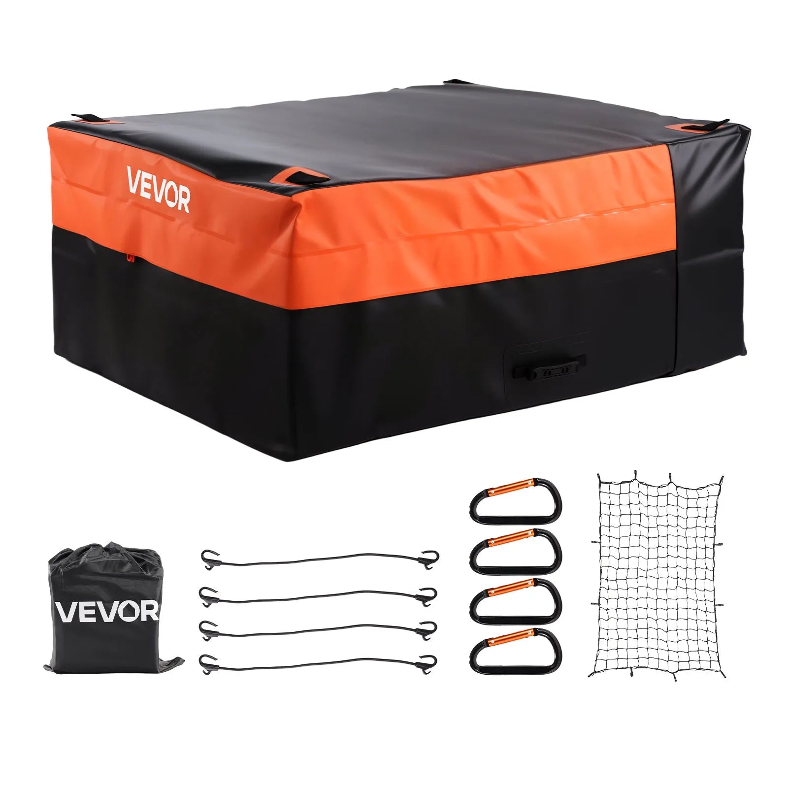 VEVOR Truck Bed Cargo Bag 51.18 x 40.16 x 21.85 in (26 Cu. ft) with Cargo Net