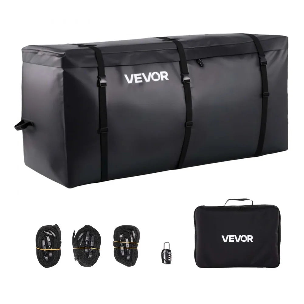 VEVOR Hitch Cargo Carrier Bag 60.24 x 24.02 x 35.94 in (30 Cu.ft) Waterproof
