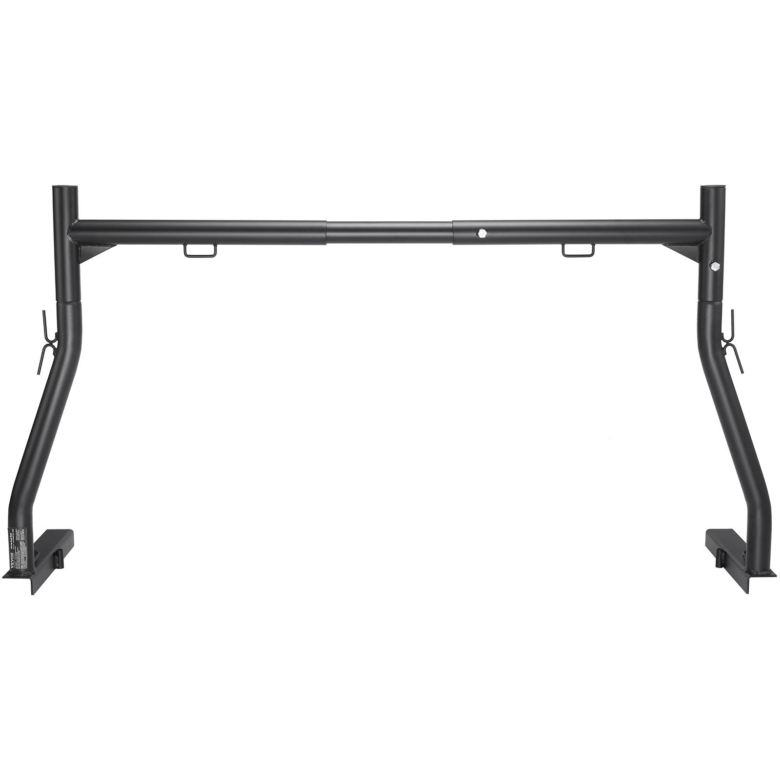 VEVOR Truck Rack, 46-71inch Width, 800 lbs Capacity, Extendable Steel Ladder Rack for Truck with 4 Non-Drilling J-bolts, Heavy Duty Truck Bed Rack Two-Bar Set for Kayak, Surfboard, Lumber, Ladder