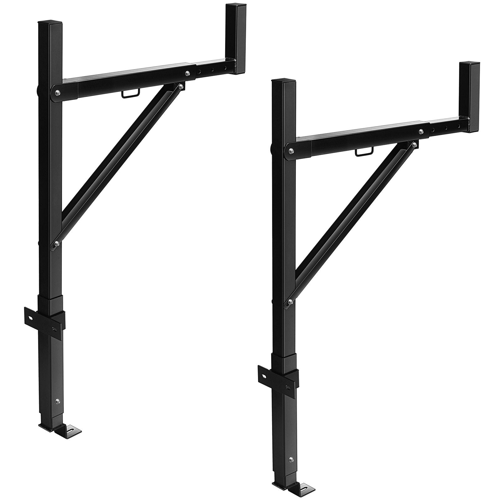 VEVOR Truck Rack Pick up Truck Ladder 19"-34" W 38.6"-43.6" H 250lbs Capacity