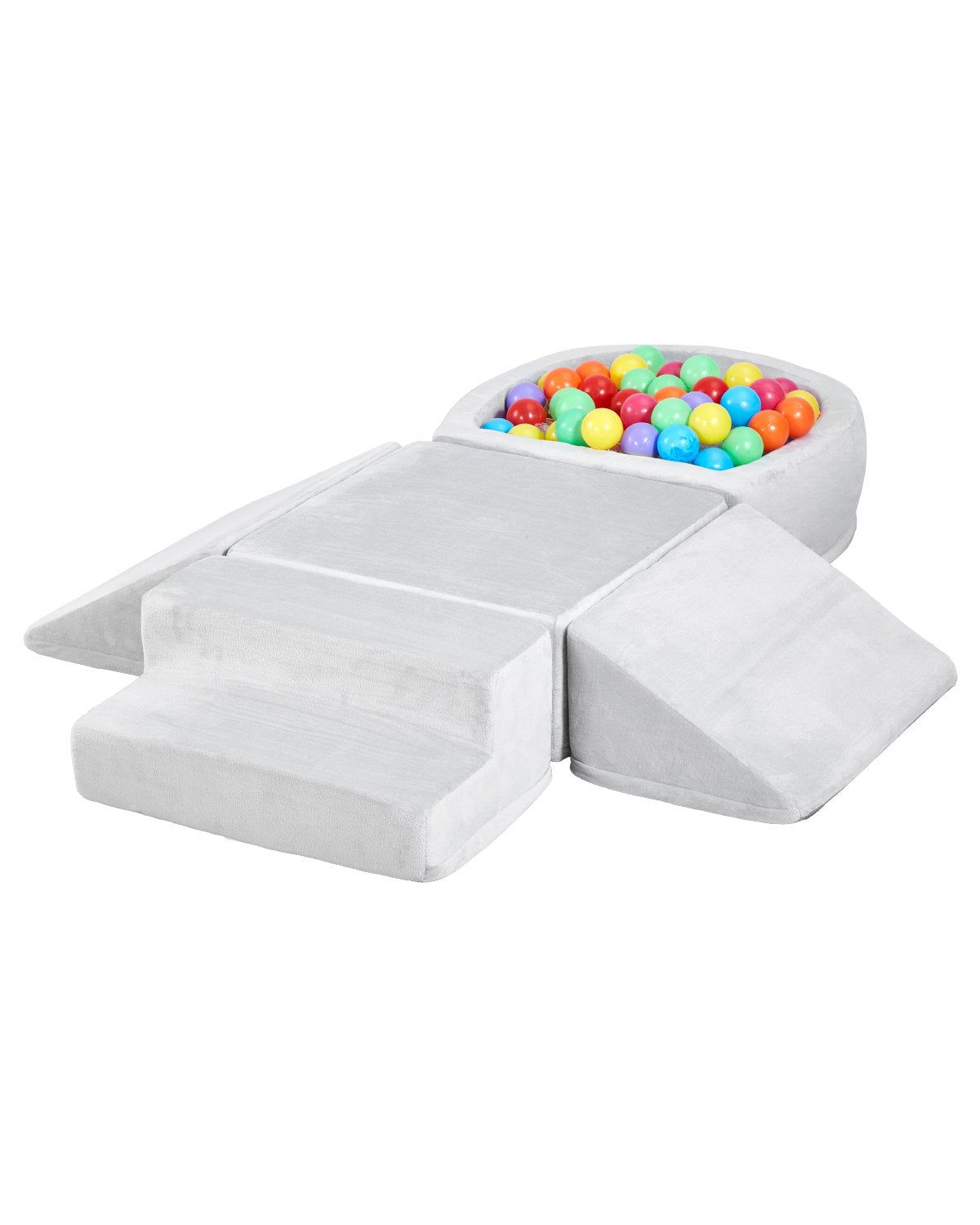 VEVOR Climbing Toys 5 Piece Foam Climbing Blocks with Ball Pit for Toddlers