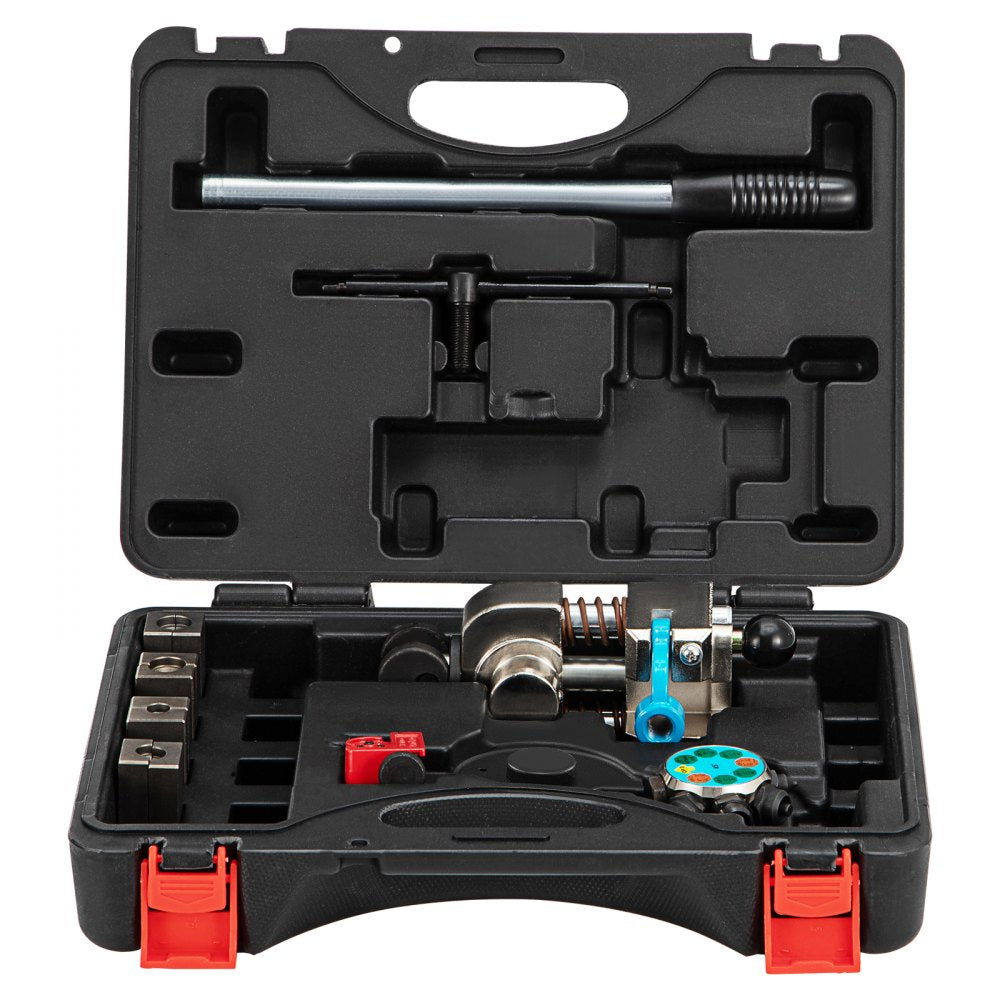 VEVOR Brake Line Flaring Tool, 45 Degree Single, Double, and Bubble Flares for 3/16", 1/4", 5/16" and 3/8" Tube Size, Suitable for Soft Metal of Copper Lines