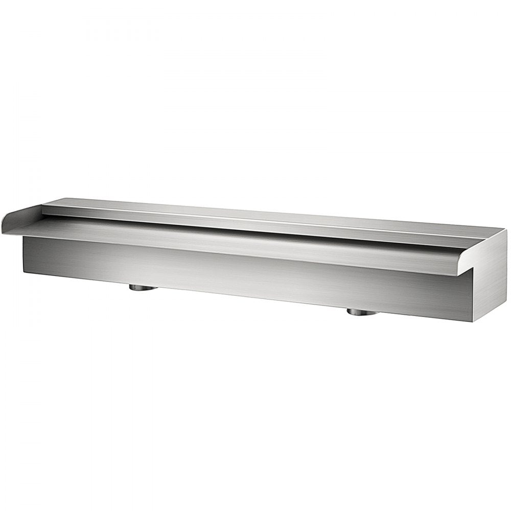 VEVOR Patiolife Pool Fountain Stainless Steel Pool Waterfall 23.6" x 4.5" x 3.1"(W x D x H) Waterfall Spillway Rectangular Garden Outdoor