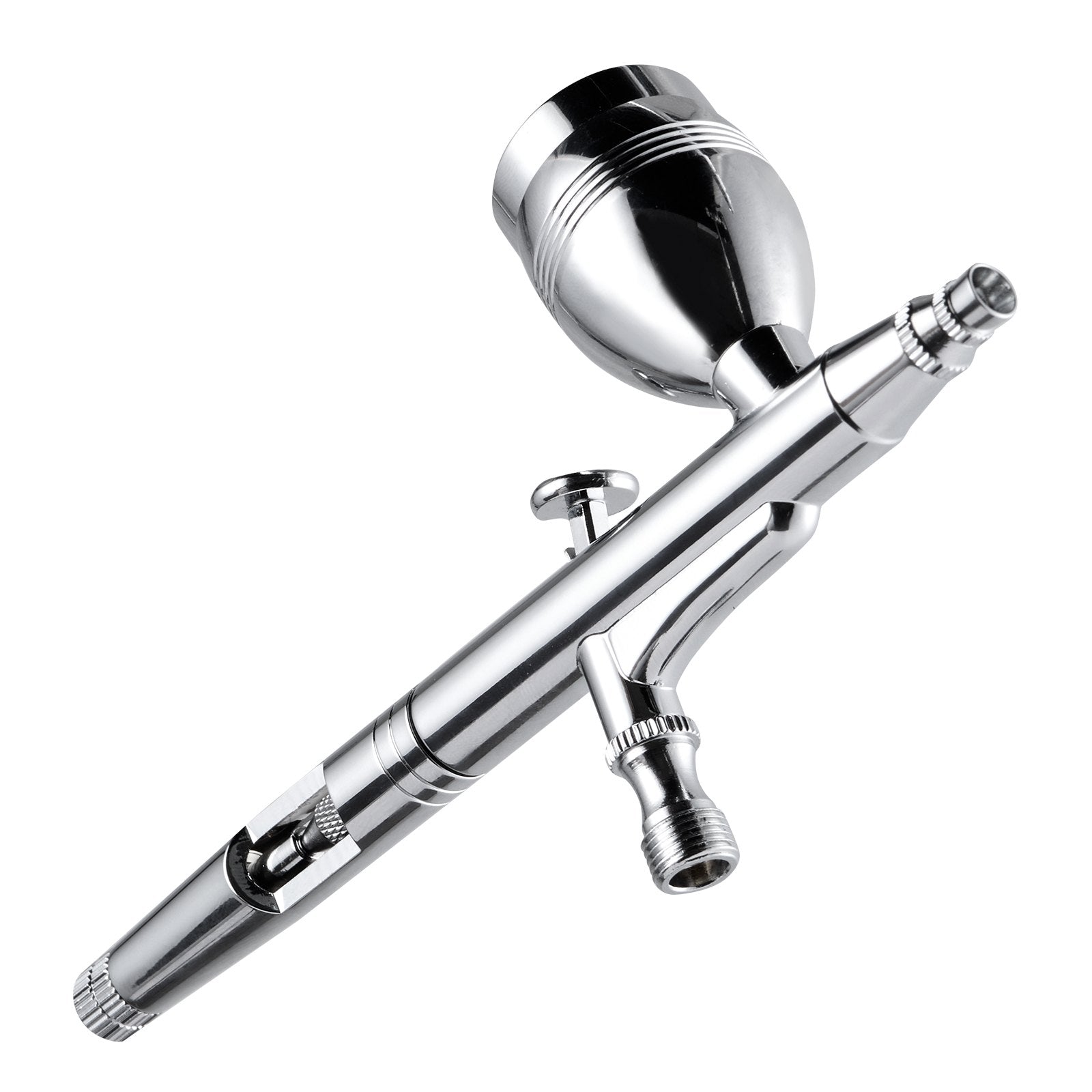 VEVOR Airbrush Gun, 0.3 mm and 0.5 mm Dual Action Gravity Feed Airbrush, Airbrush Kit with 2/7/12ml Copper Cups and Cleaning Accessories, Air Brush Gun for Painting Models, Cakes, Desserts, Nail Art