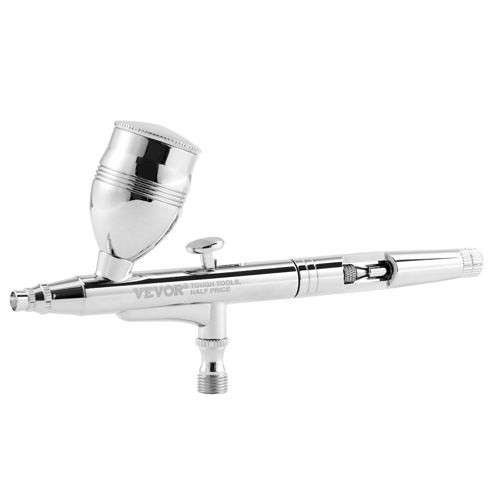 VEVOR Airbrush Gun, 0.3 mm and 0.5 mm Dual Action Gravity Feed Airbrush, Airbrush Kit with 2/7/12ml Copper Cups and Cleaning Accessories, Air Brush Gun for Painting Models, Cakes, Desserts, Nail Art