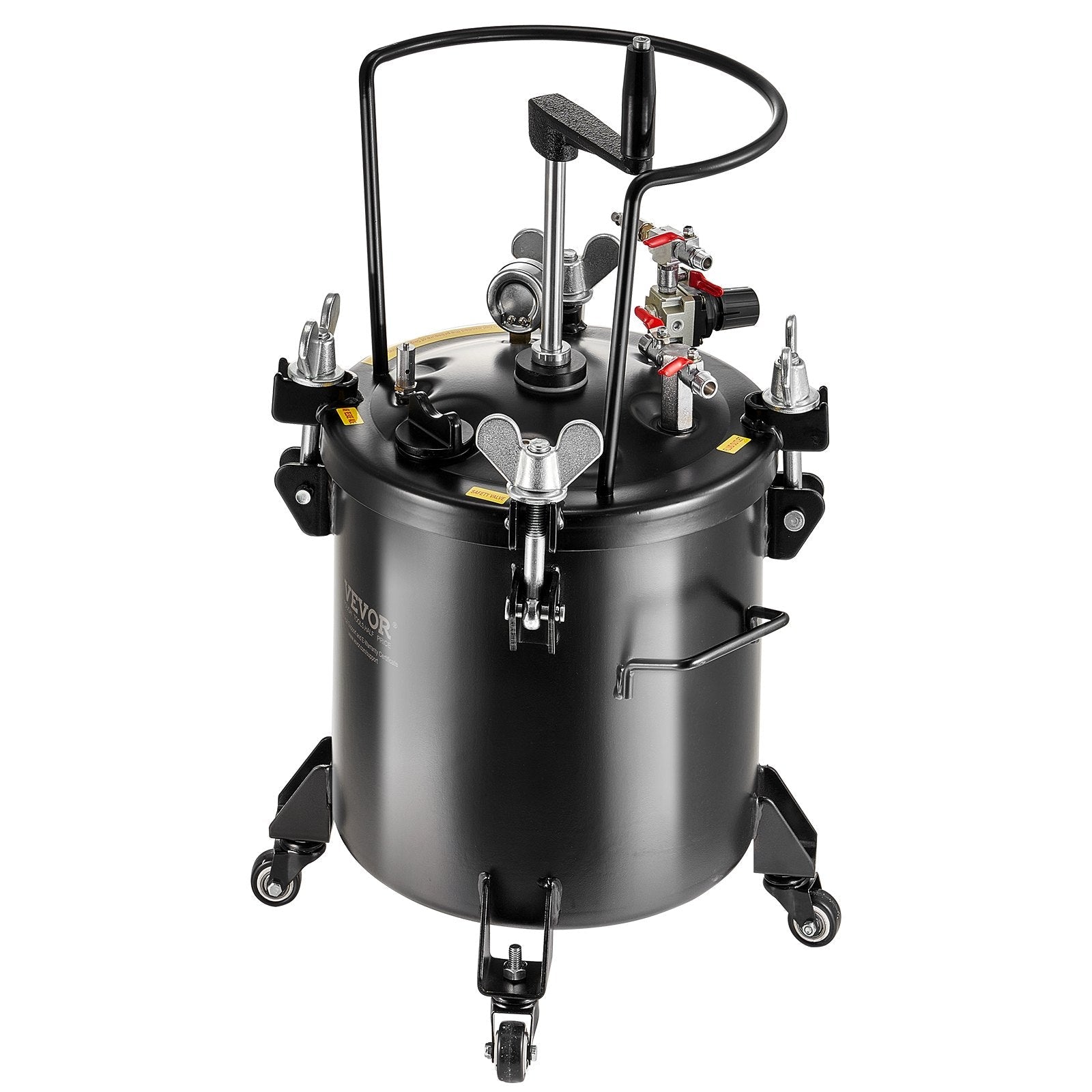 VEVOR Spray Paint Pressure Pot Tank 20L/5gal with Casters Leak Repair Sealant