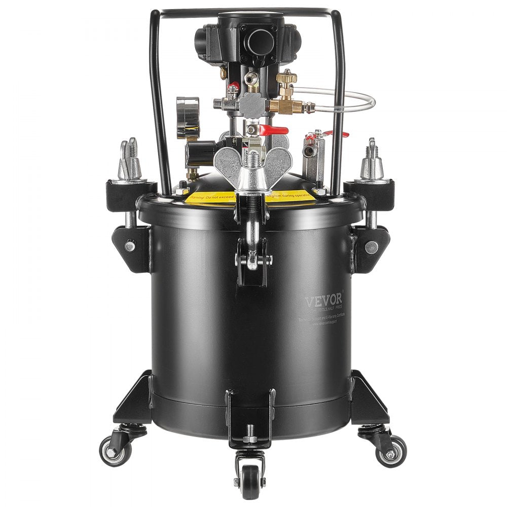 VEVOR Spray Paint Pressure Pot Tank 10 L/2.5 gal Fully Automatic Stirring 70 psi