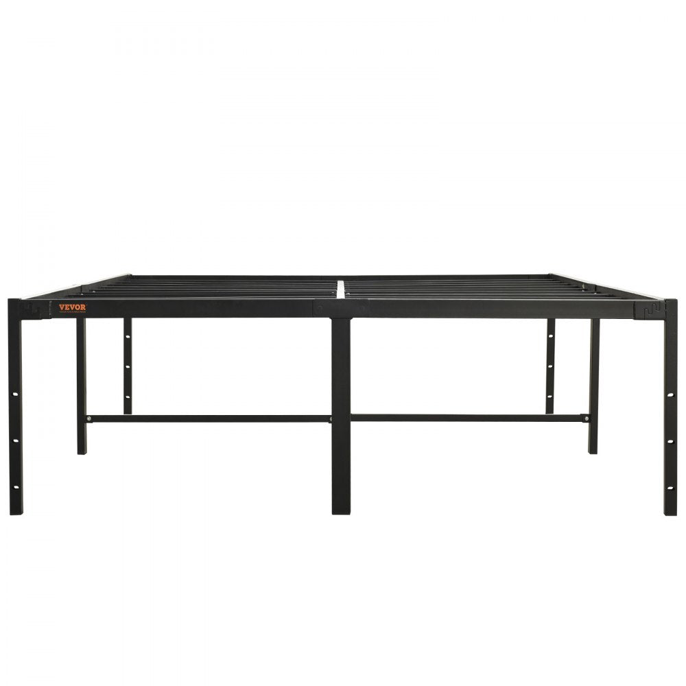 VEVOR 18 Inch Full Metal Bed Frame Platform, No Box Spring Needed, 1500 lbs Loading Capacity Embedded Heavy Duty Mattress Foundation with Steel Slat Support, Easy Assembly, Noise Free