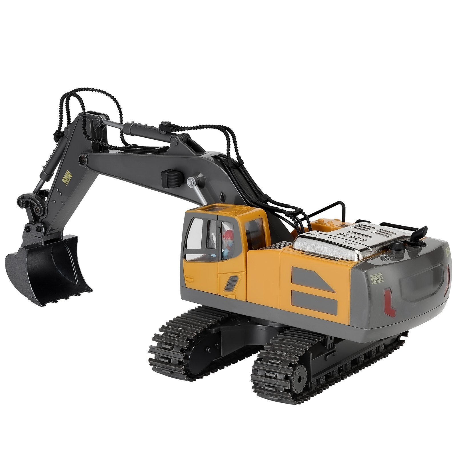 VEVOR Remote Control Excavator Toy 11 Channel 1:20 Scale RC Excavator Digger