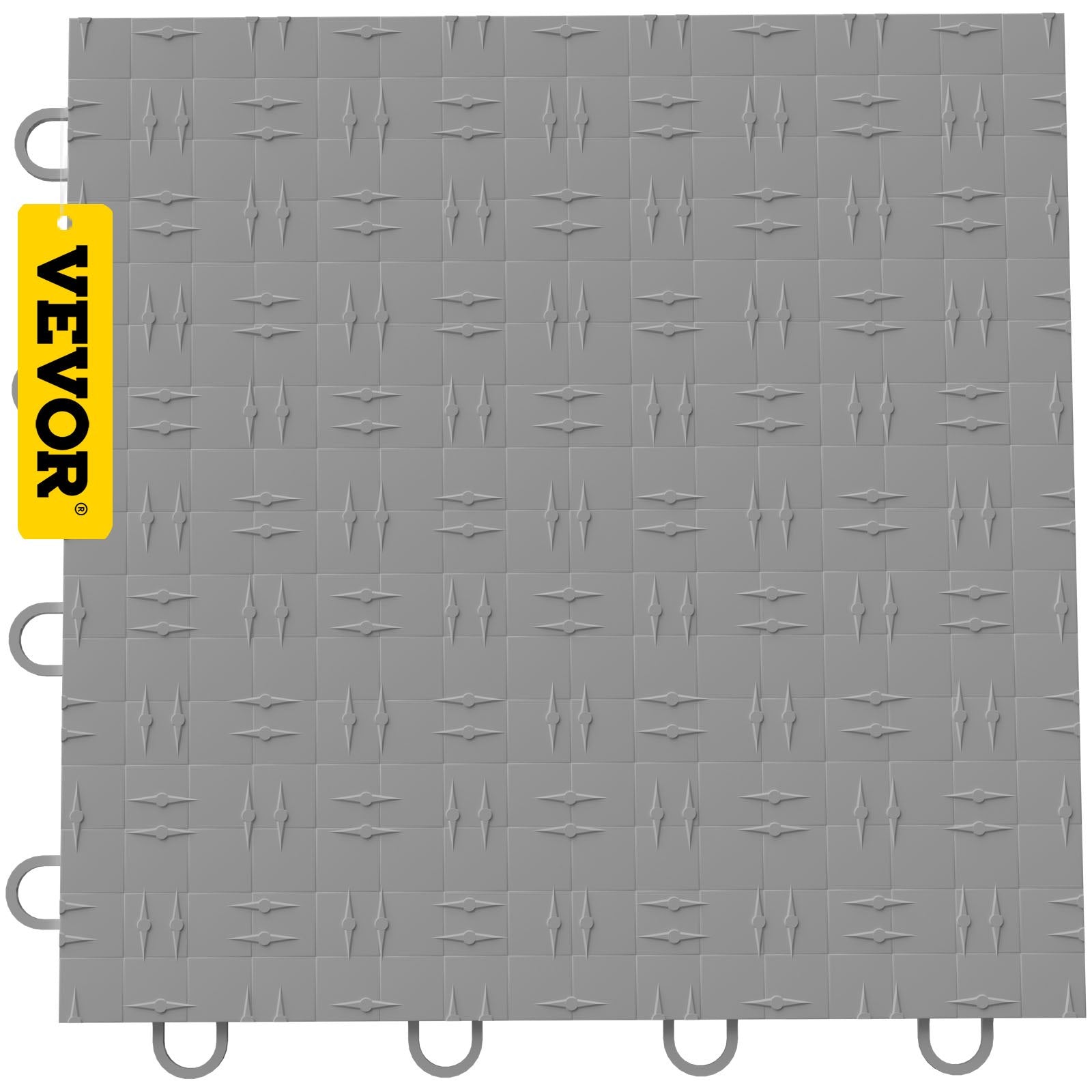 VEVOR Garage Tiles Interlocking Garage Flooring Tiles 12x12" 25 Pack Silver